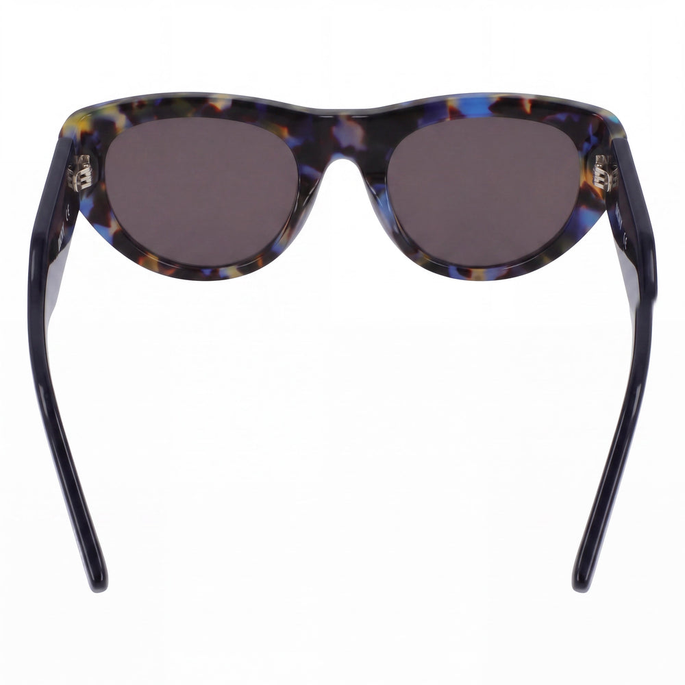 DKNY Women's Dk550s Blue Tortoise Plastic Frame and Lens Non-Polarized UV Protection Sunglasses 53mm
