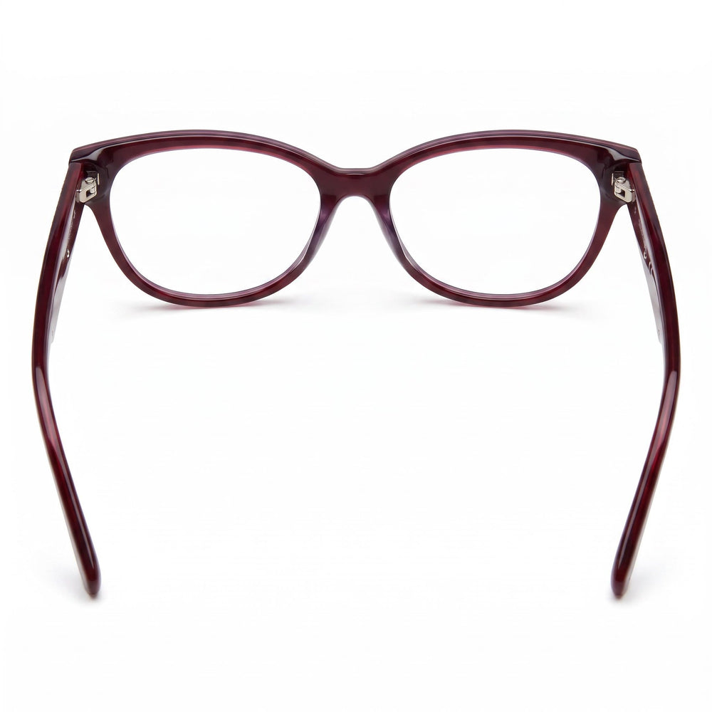 Swarovski Modern Unisex Sunglasses with Glossy Purple Frame and Polycarbonate Lenses, Size 55mm