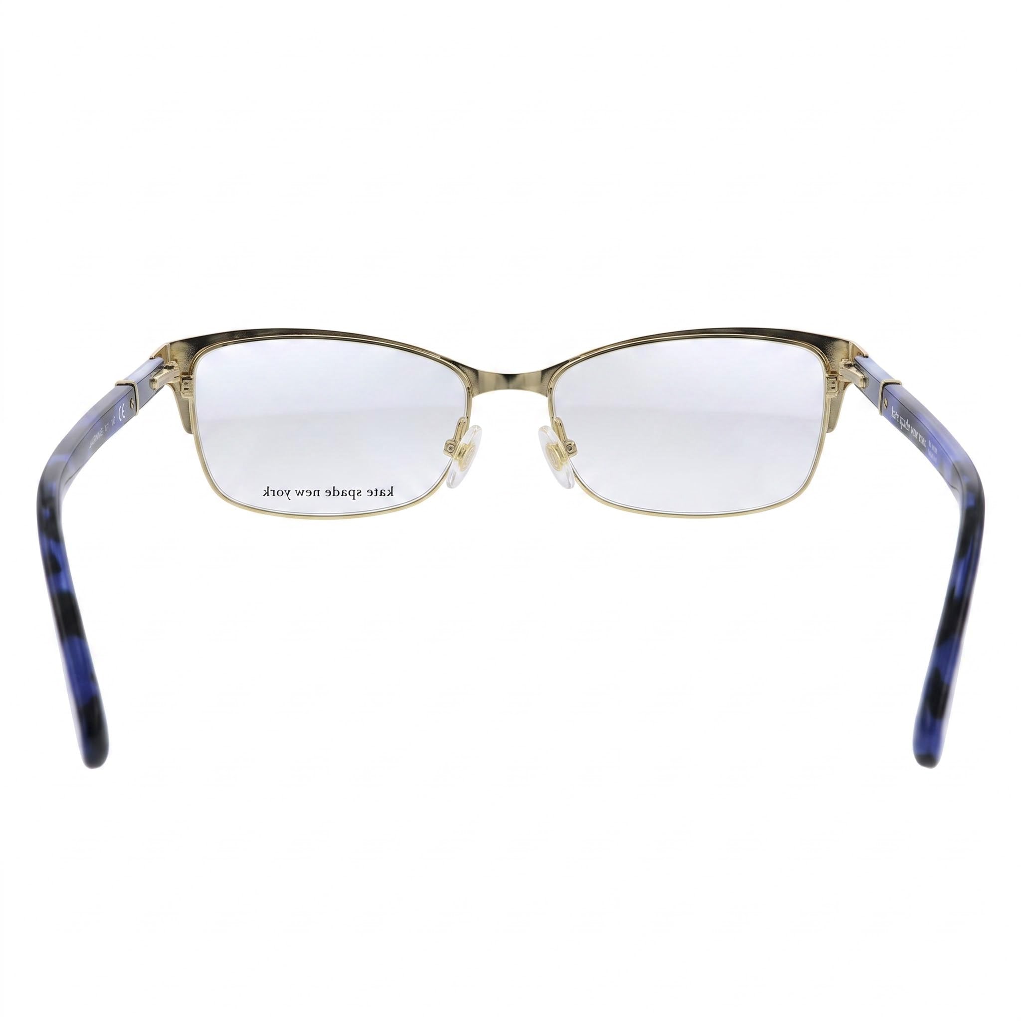kate spade new york Laurianne Gafas Ópticas Unisex con Montura Metálica, Azul Habana Mate, Lente Transparente, 50 mm, Photo 3