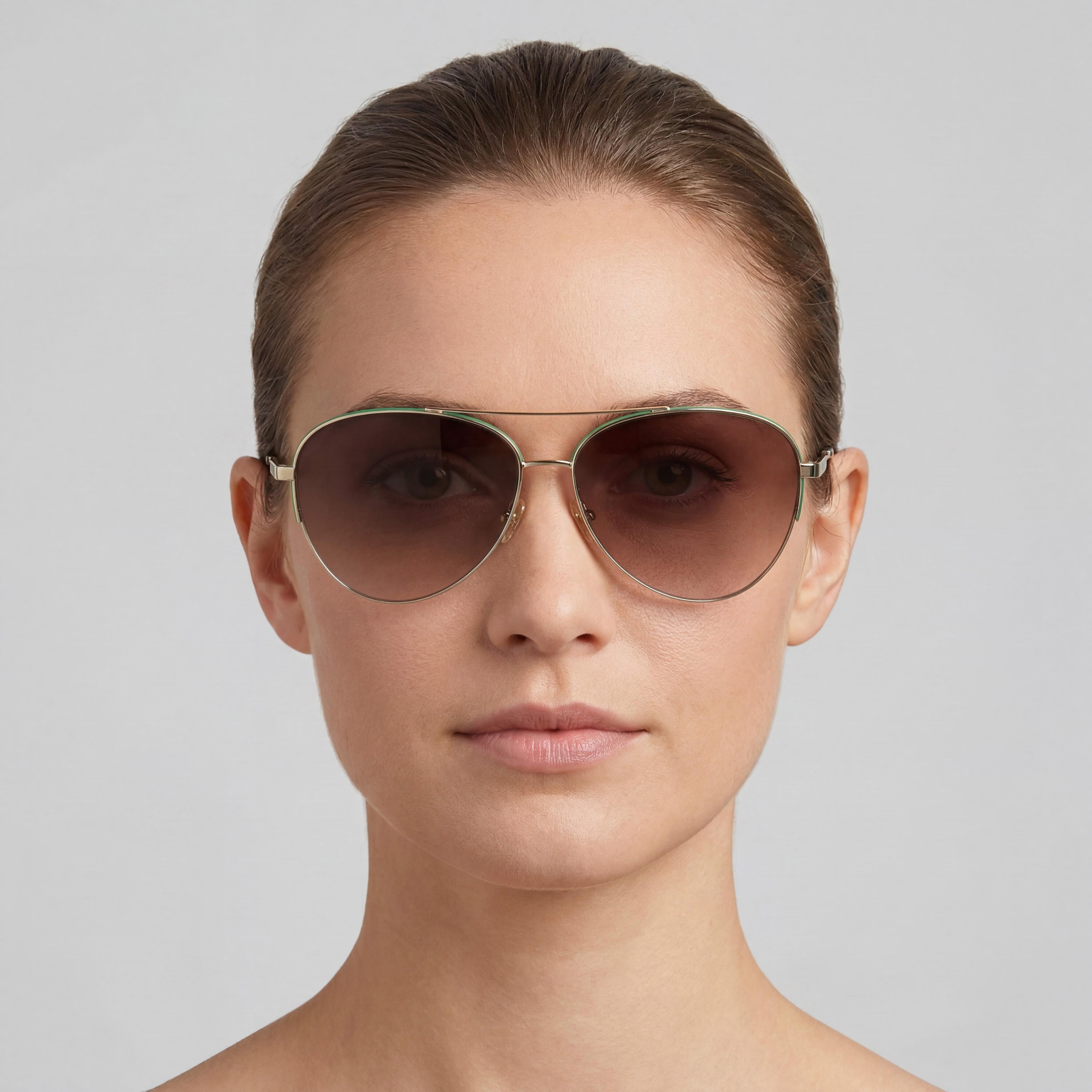 kate spade new york Janece/G/S para mujer, dorado, verde, acero inoxidable, sin gafas de sol, 58 mm, Photo 4
