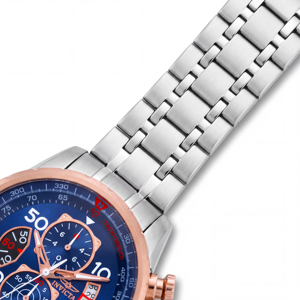 Invicta 17203 Men's Rose Gold Stainless Steel Two-Tone Japanese Quartz Watch with Stainless Steel Bracelet 48mm