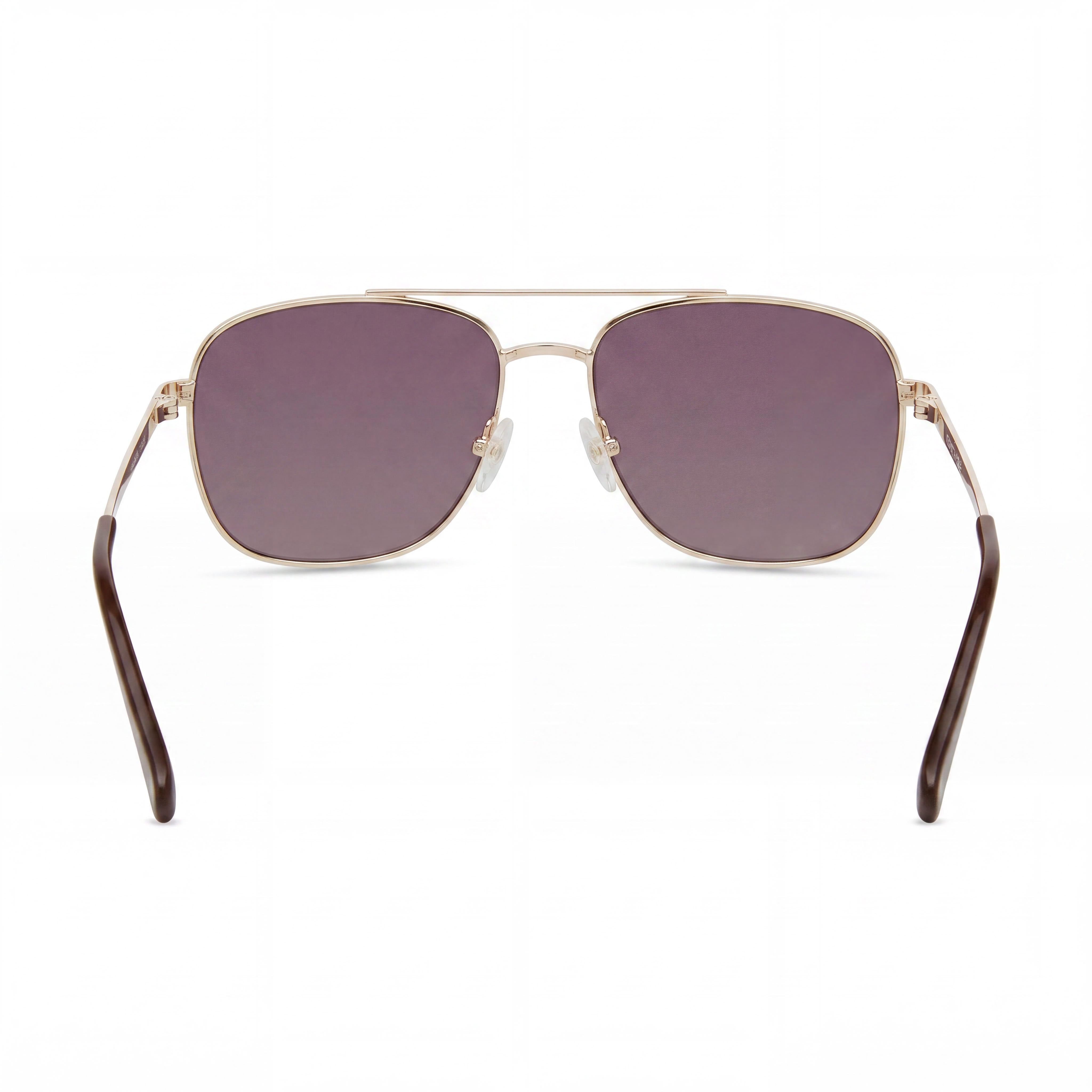 Kenneth Cole New York Kc5932f Women's Metal Sunglasses, Gold Gradient Brown Frame, Gradient Brown Lenses, 59mm, Photo 3