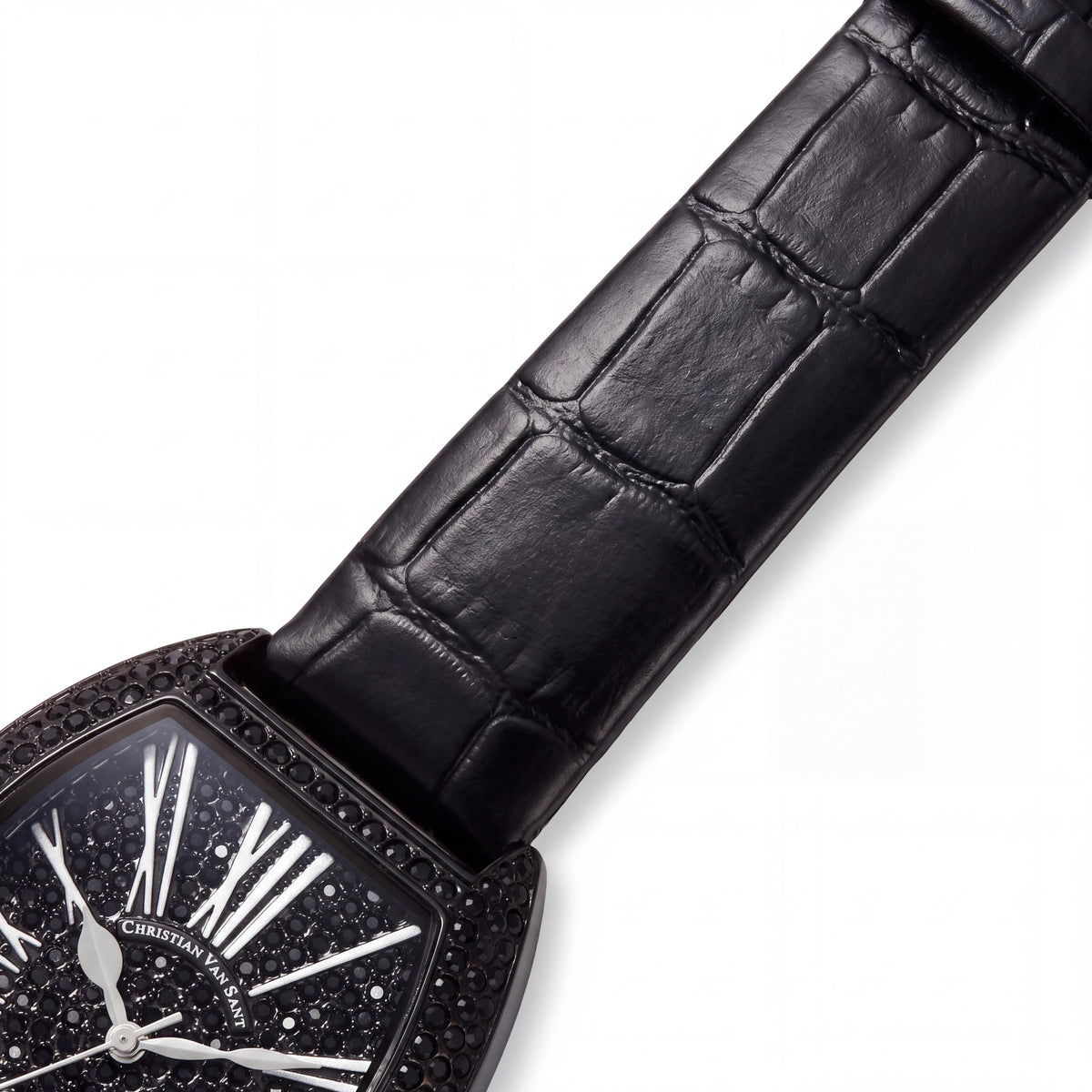Christian Van Sant Women's Quartz Movement Black Watch with Crystal Bezel & Dial, Water & Scratch Resistant, Photo 3