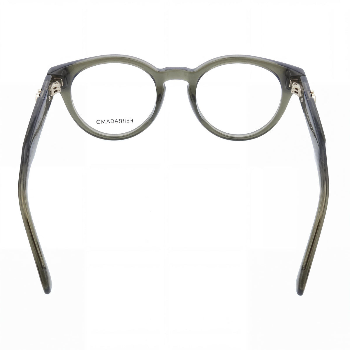 Ferragamo Sf3032e Women's Transparent Khaki Acetate Frame Eyewear Lens 51mm Bridge 20mm Temple 140mm, Photo 3