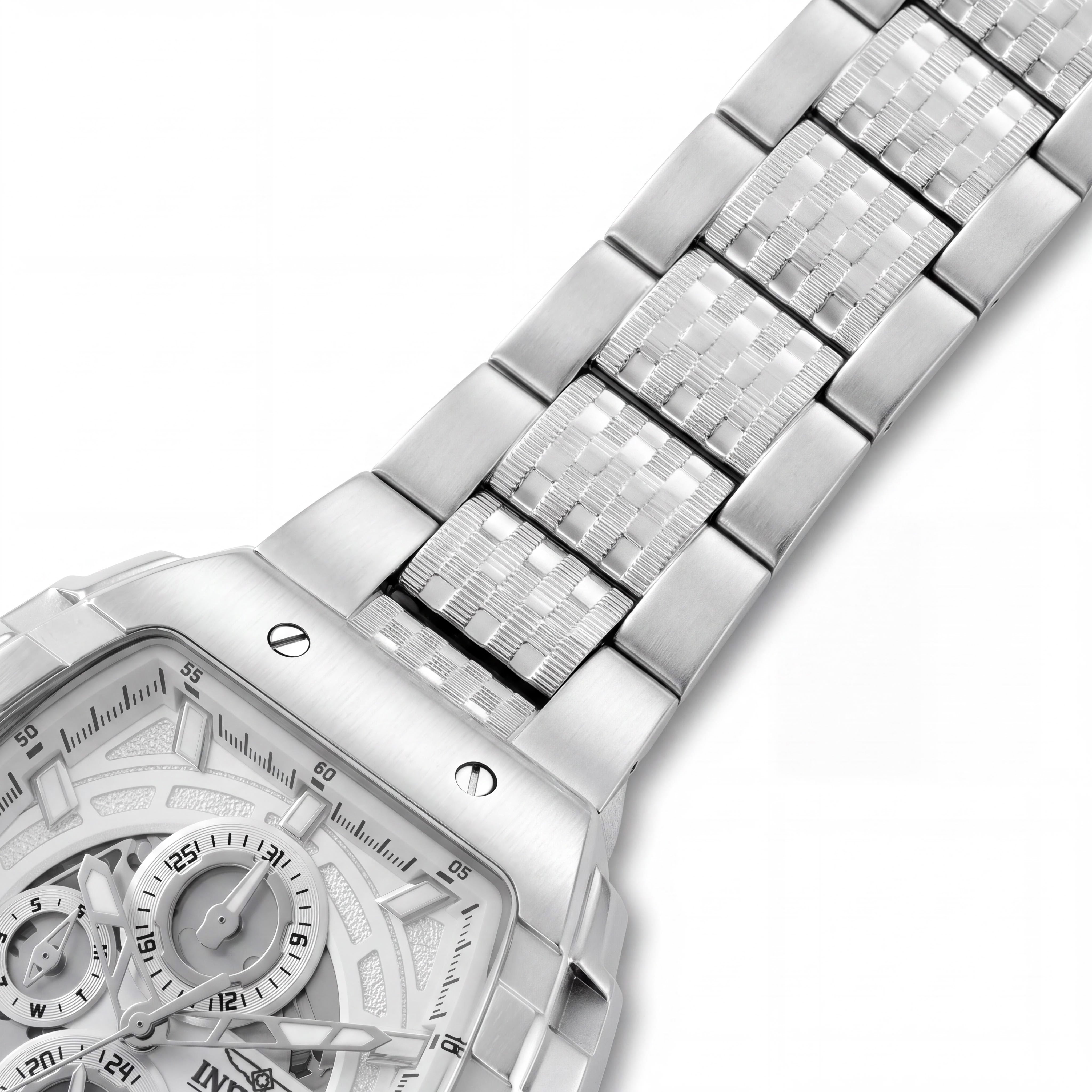 Invicta S1 Rally 50238 Reloj cronógrafo de cuarzo unisex con brazalete de acero inoxidable plateado 47 mm, Photo 3
