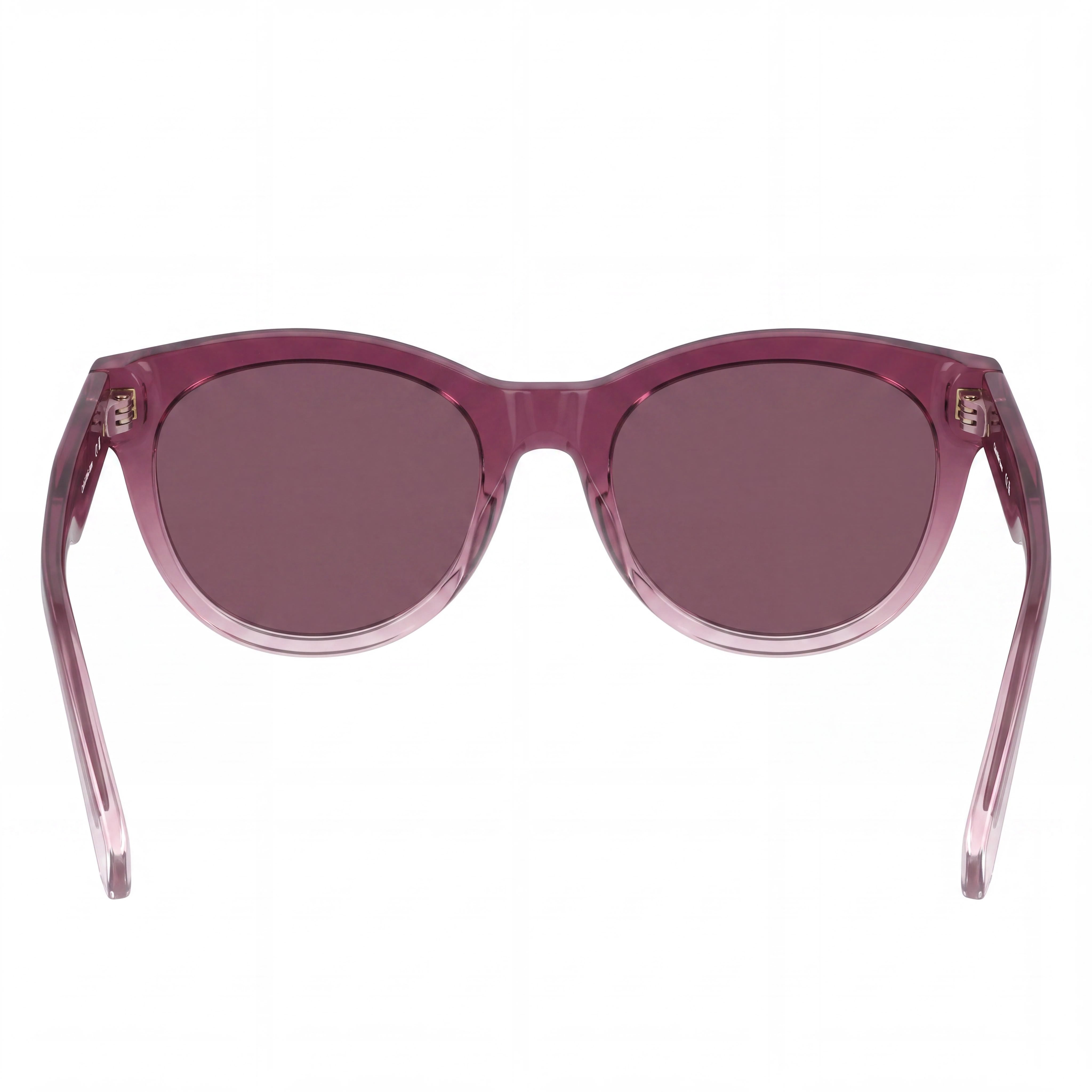 Calvin Klein Jeans Ckj26600s Women's Round Plastic Sunglasses, Transparent Gradient Wine Rose, TRITAN RENEW Lenses, UV Protection, 53mm, Photo 3