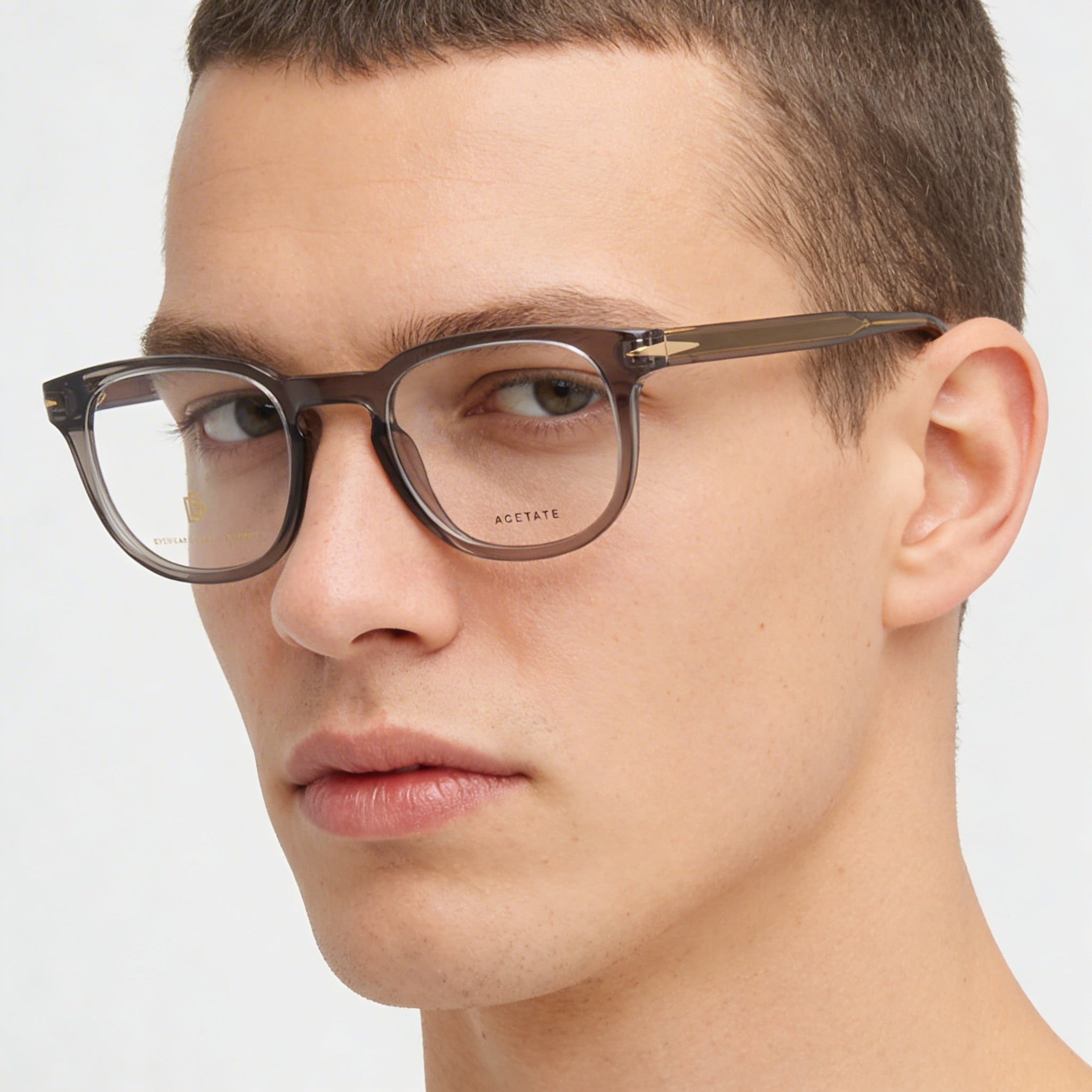 David Beckham Db 1072 Men's Grey Plastic Optical Eyeglasses Frame with 50mm Lens, 22mm Bridge, 145mm Temple, Photo 3