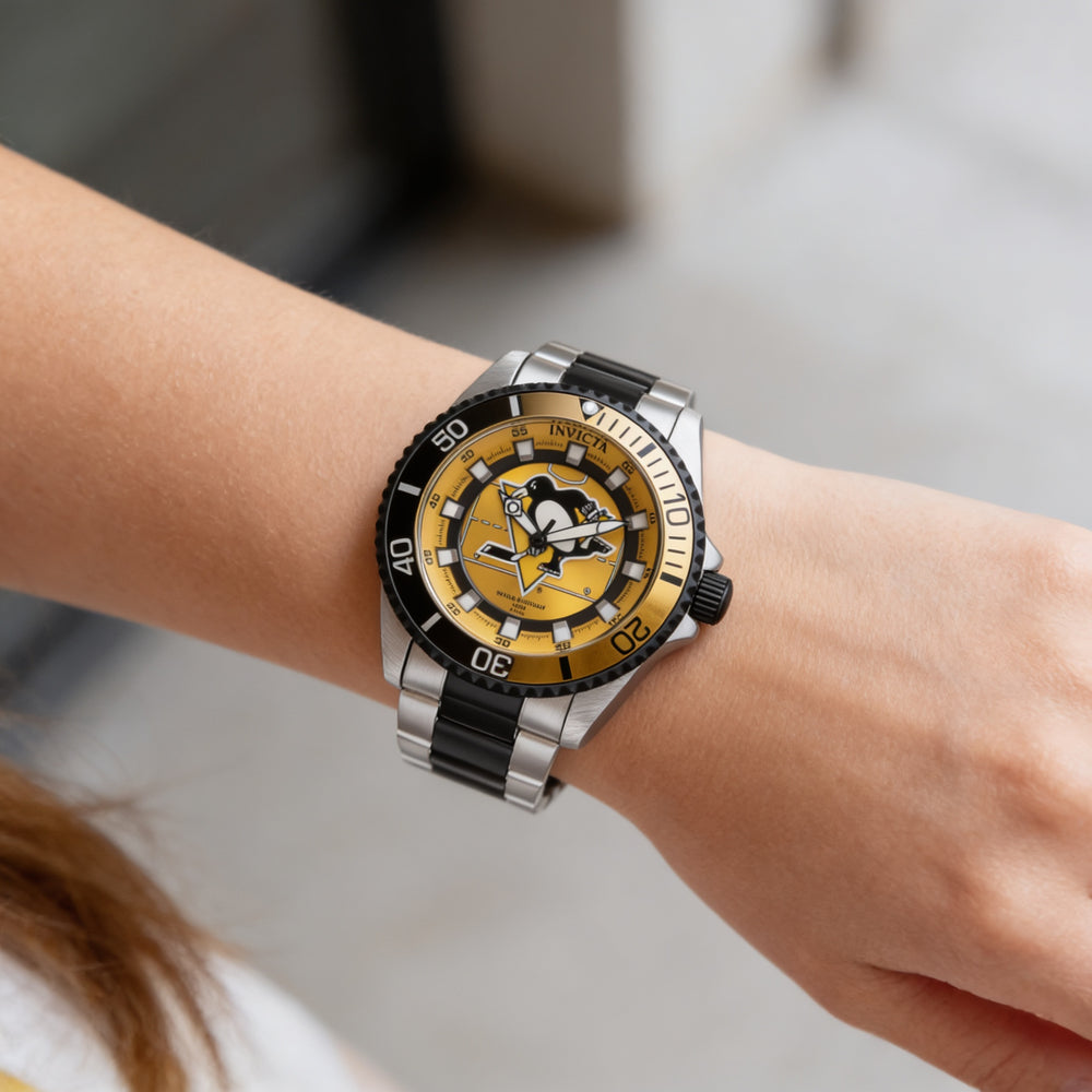 Invicta IN-42208-AMZUK Women's Silver-tone Stainless Steel Water Resistant Watch with Yellow Dial 38mm