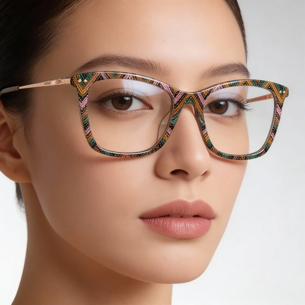 Gafas de sol Missoni Modern para mujer, de acetato, no polarizadas, color marrón y verde, 53 mm