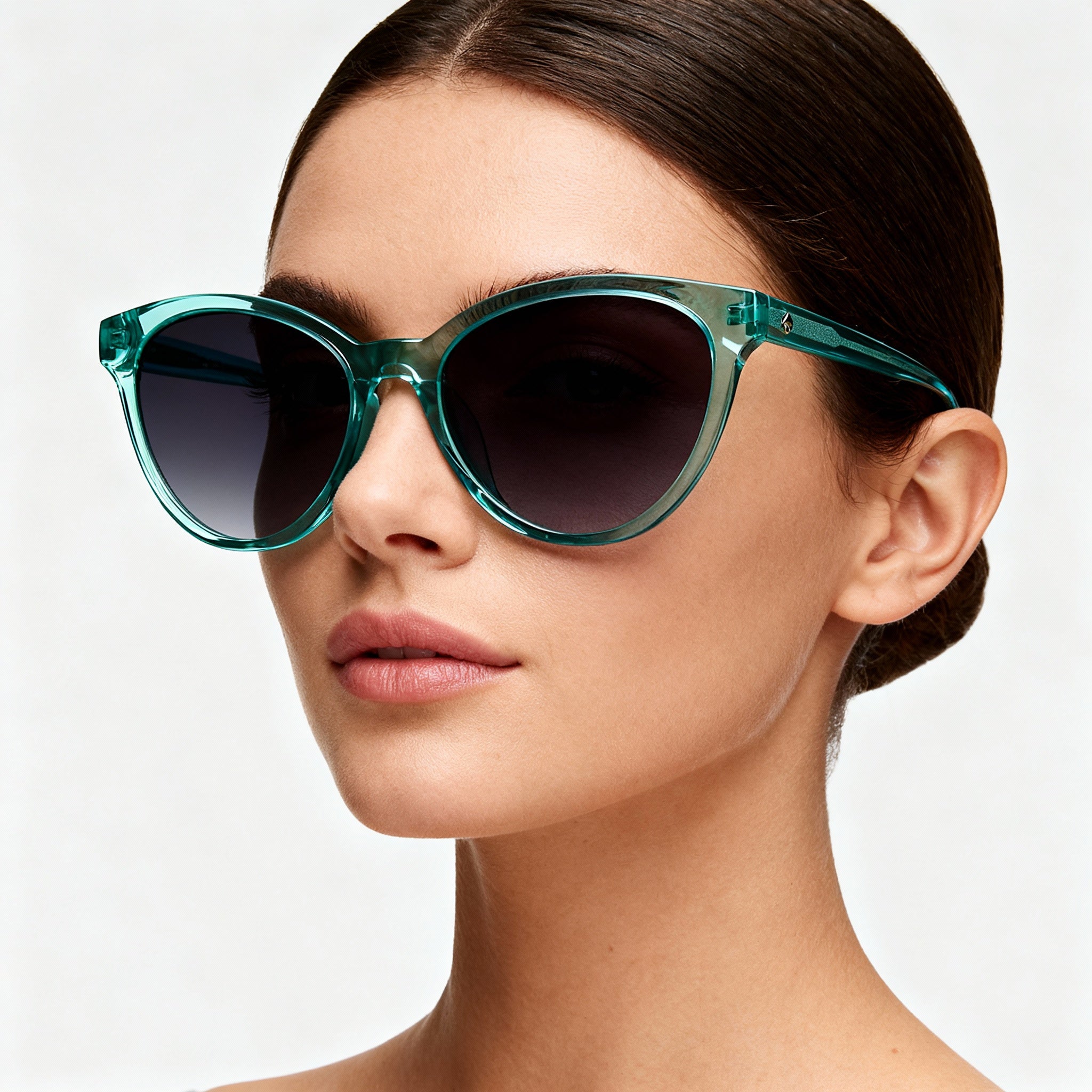 kate spade new york Adeline/G/S Women's Modern Style Teal Plastic Frame Non-Polarized UV Protection Sunglasses 55mm, Photo 5