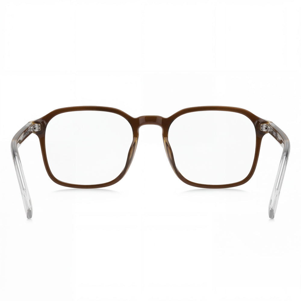 Anteojos Hugo Boss Audio Systems Modern para hombre, color marrón, de acetato ecológico ligero, sin polarizar, con lentes de demostración, 51-19-145