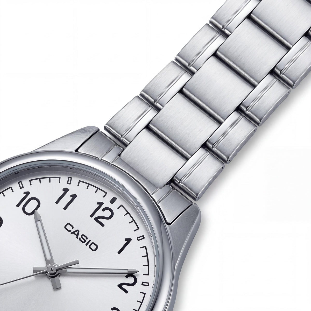 Casio Enticer Men MTP-V005D-7B4UDF Silver Dial Stainless Steel Bracelet Water Resistant Watch, Photo 3