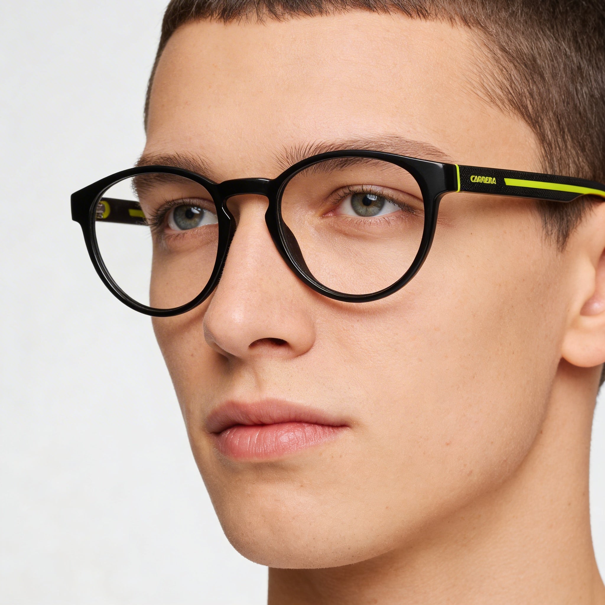 Carrera CARRERA 8886 Gafas Unisex Casual Ovaladas de Plástico Negro Verde Lentes Sin Demostración Talla 50, Photo 5