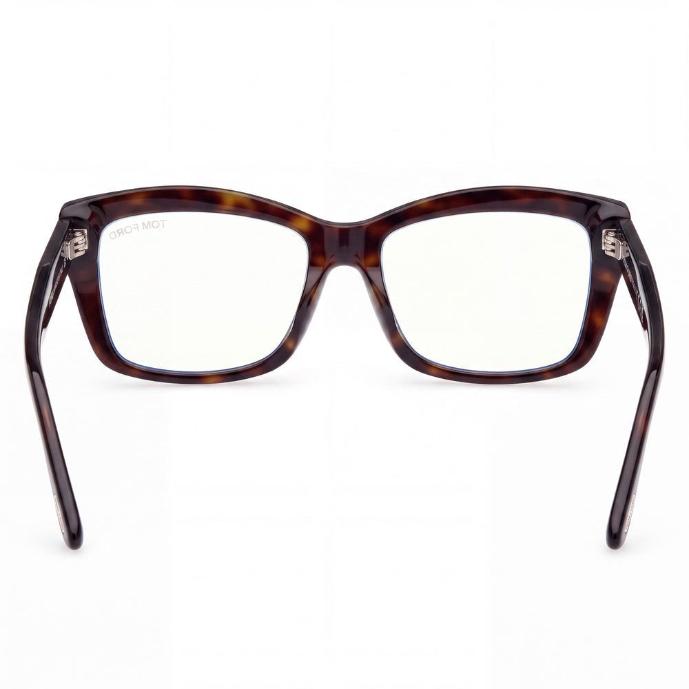 Women's Marcolin Ft6065-b Dark Havana Blue Filter Plastic Non- Eyeglasses 55-16-140