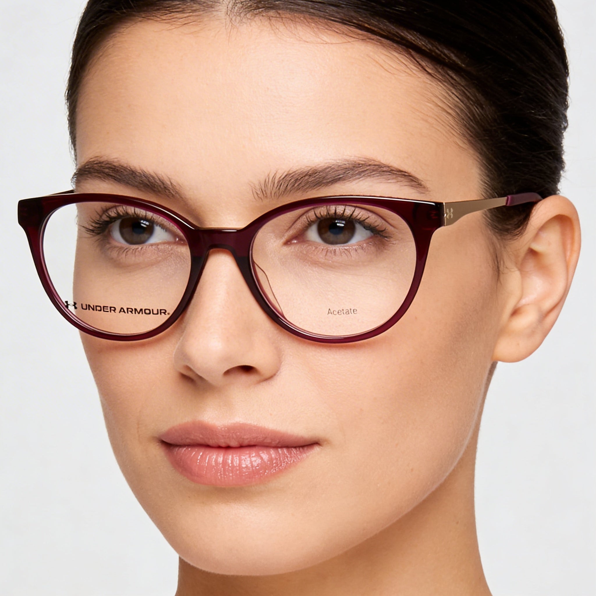 Under Armour Casual Acetate Frame Polycarbonate Lens Sunglasses for Women, Crystal Red, 54mm, Photo 4