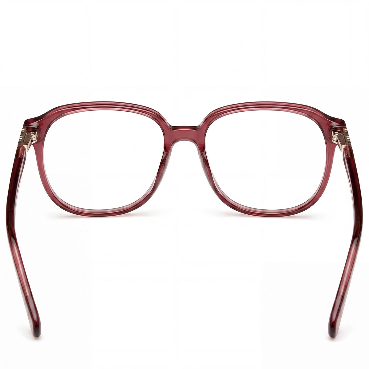 GUESS Gafas Unisex con Montura Cuadrada, Plástico Burdeos, 53mm, Sin-, Photo 2
