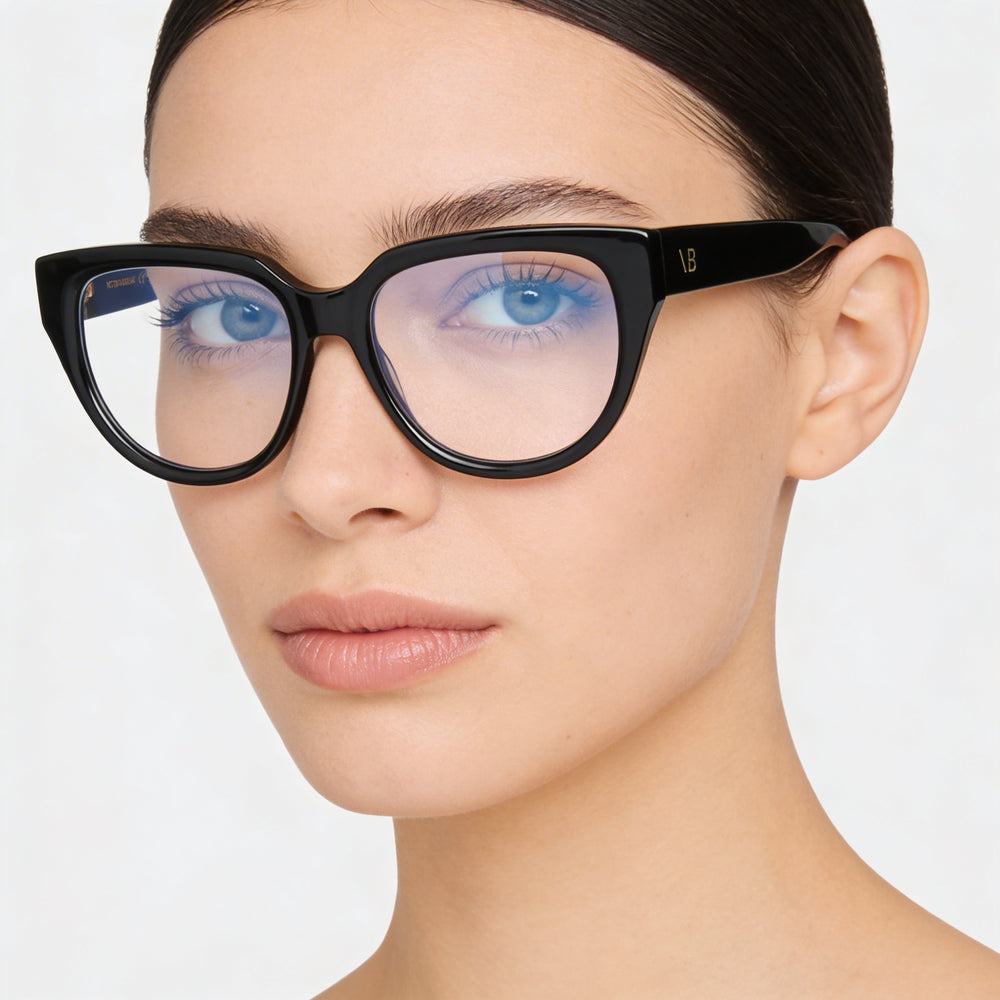 Monturas ópticas Victoria Beckham Vb2674 para mujer, color negro, con lentes de 53 mm, puente de 17 mm y patillas de 140 mm.