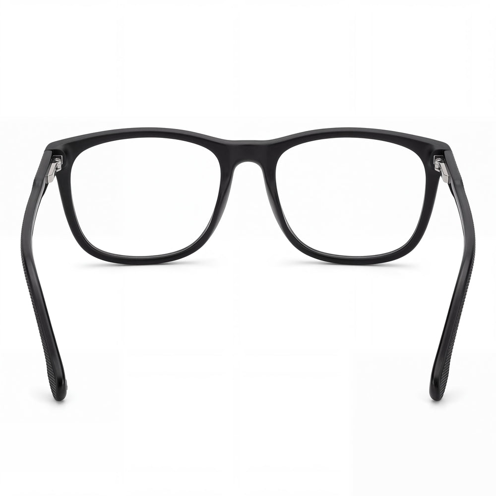 Carrera Carrera 263 Gafas ópticas unisex con montura de plástico negro mate y lentes de demostración de policarbonato de 55 mm