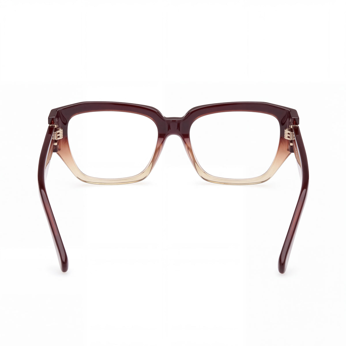MaxMara Mm5182 Women's Light Brown Plastic Sunglasses with Dark Brown Lenses 52mm, Photo 3