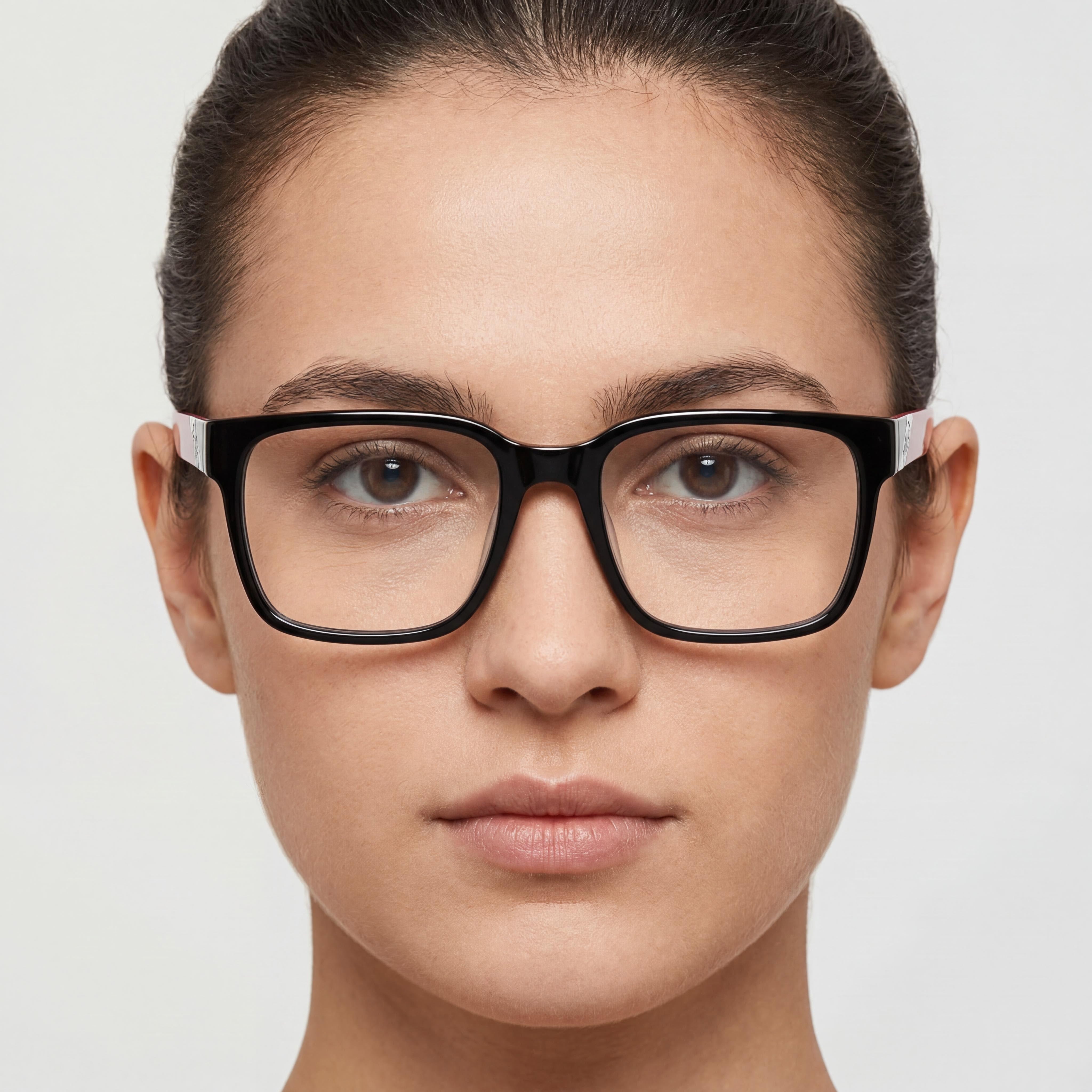 Gafas clásicas unisex FILA con montura cuadrada de acetato de celulosa azul oscuro, 53 mm de ancho de lente, Photo 4