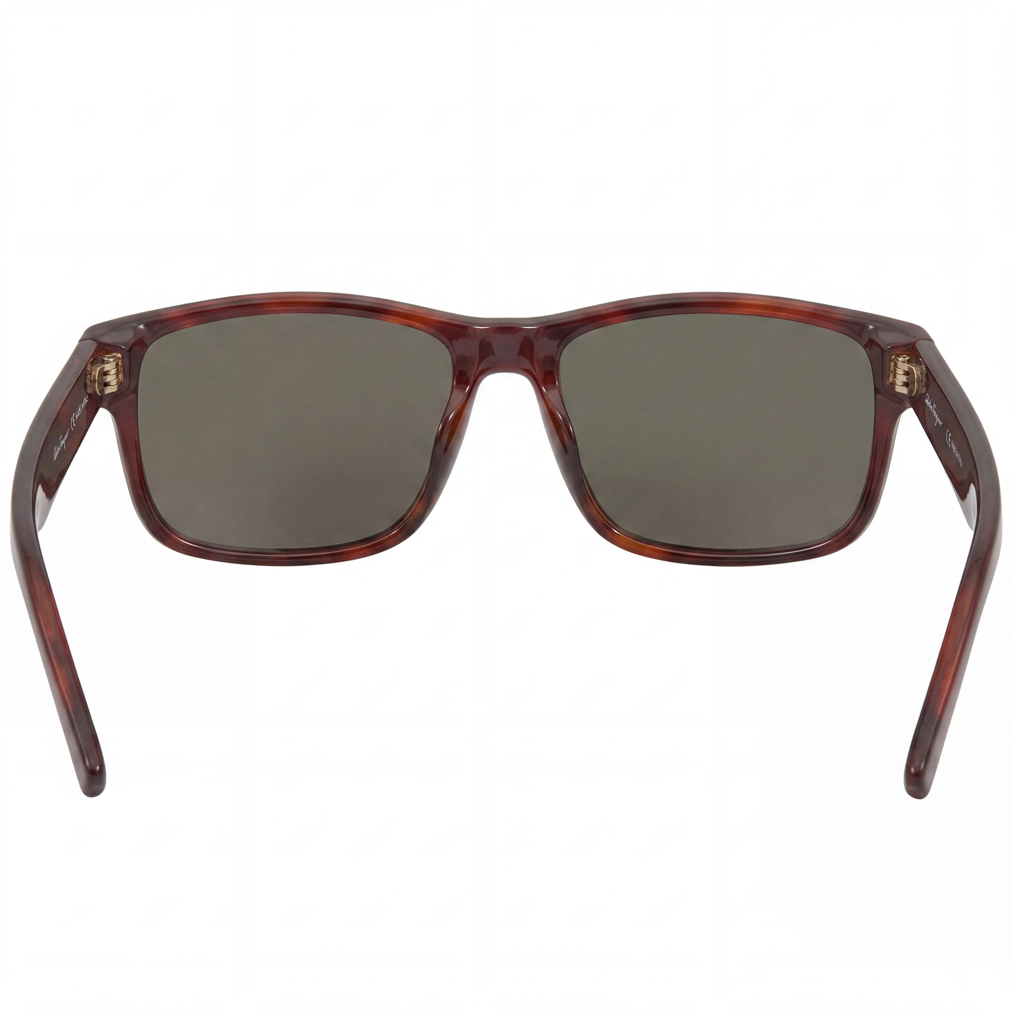 Ferragamo SF960S 214 Gafas de sol rectangulares unisex de plástico carey con marco marrón y protección UV no polarizada 58 mm, Photo 3