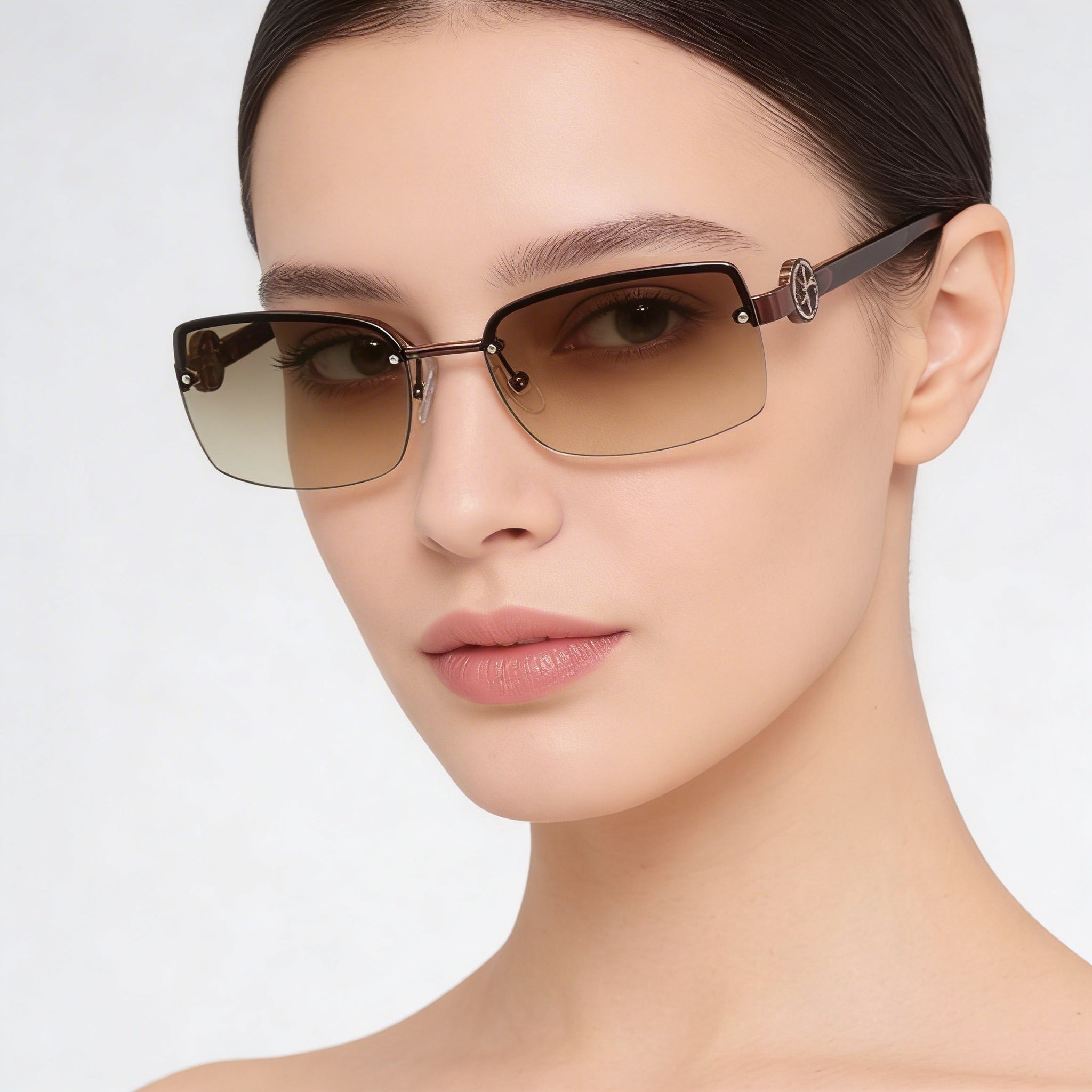 Marc Jacobs Casual Women's Gold Black Metal Lightweight Eyewear with , 54mm Lens Width, Photo 4