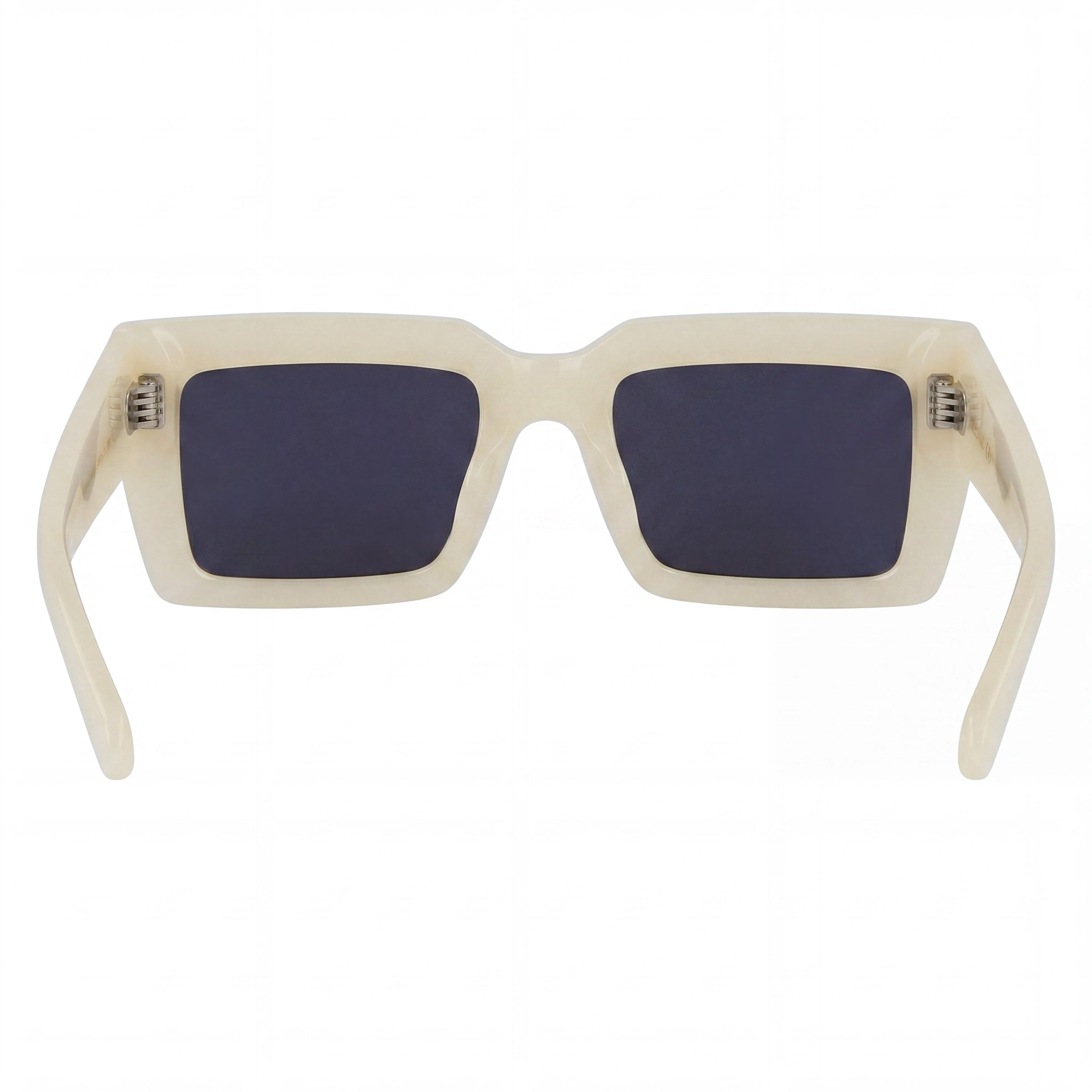Gafas de sol Salvatore Ferragamo Modern para mujer de acetato, montura y lentes de color marfil opalino, 54 mm de ancho de lente, Photo 3