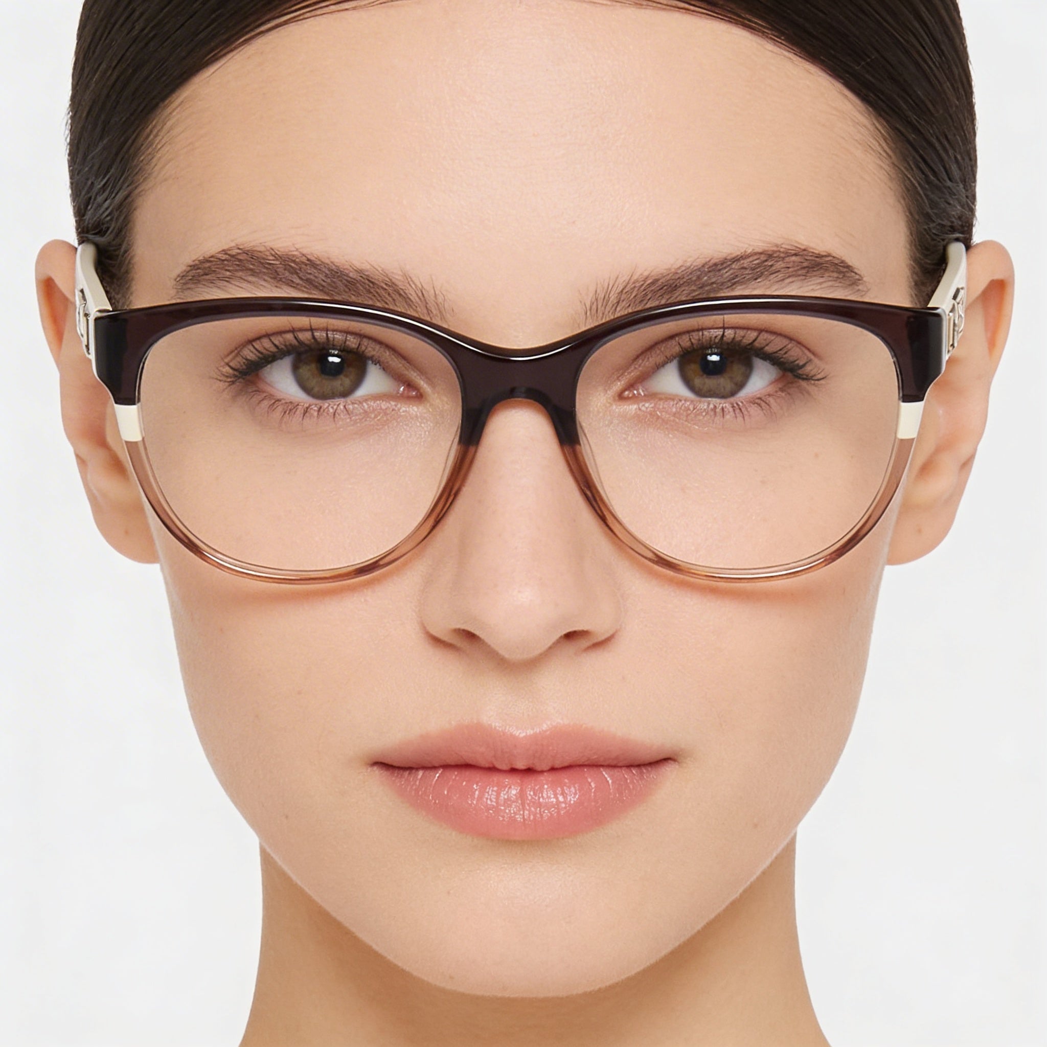 Gafas GUESS Gu2980 para mujer con montura de plástico multicolor y lentes transparentes, tamaño 53 mm, Photo 5