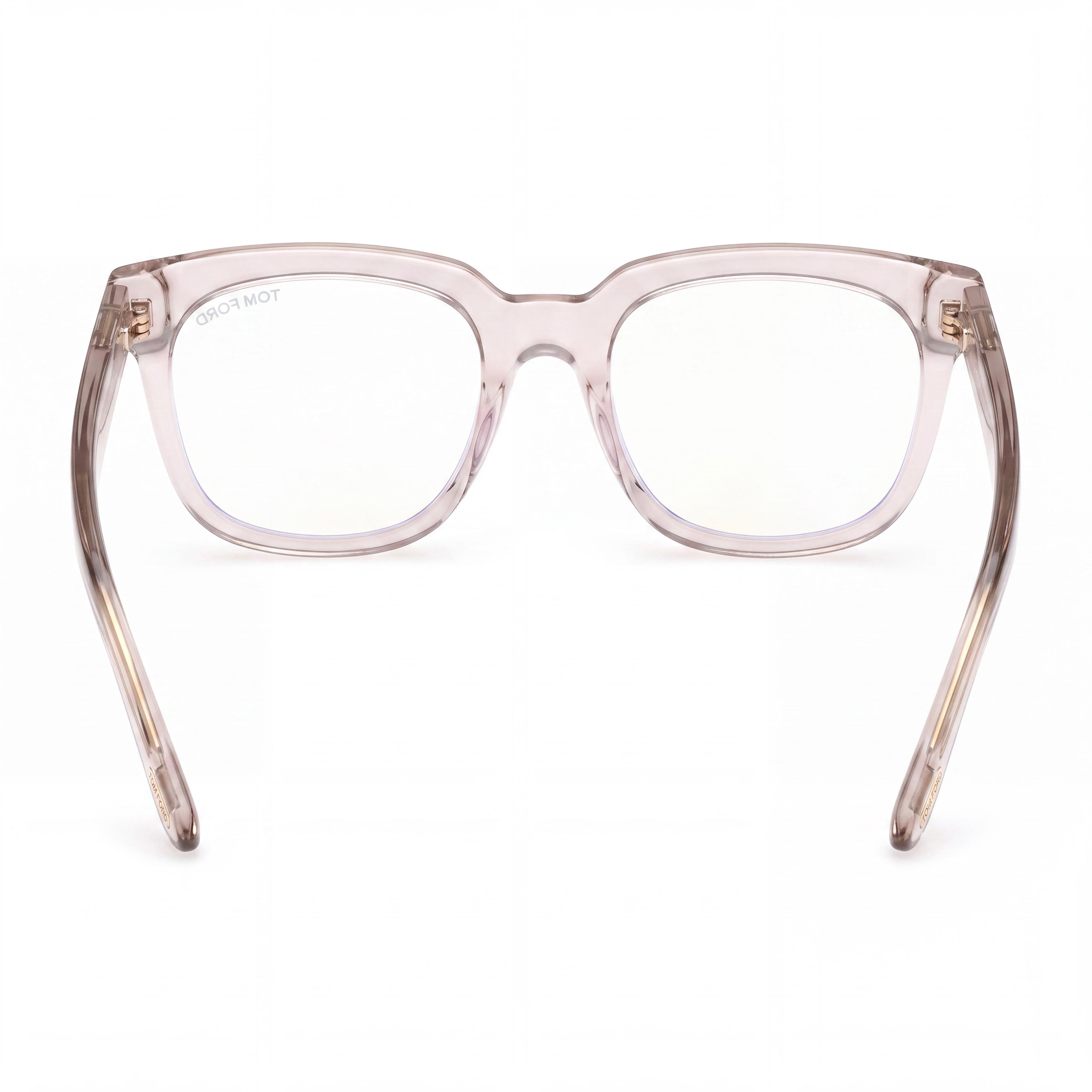Gafas de Prescripción Tom Ford de Acetato Transparente Amarillo para Mujer Ft5537-b de 52mm con Lentes de Bloqueo Azul, Photo 3