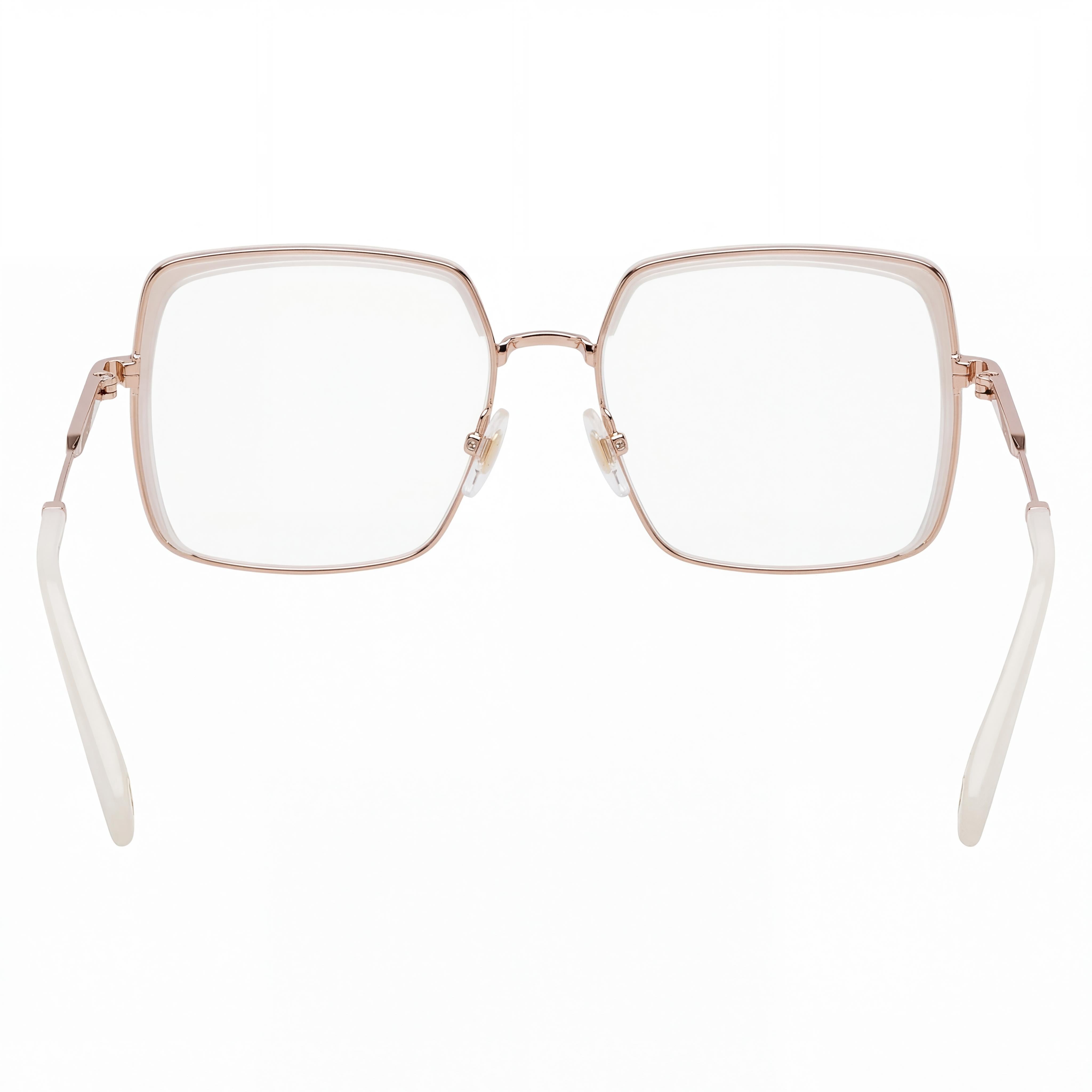 Gafas Marc Jacobs Contemporáneas de Metal Dorado y Marfil para Mujer, 54mm con Cristales Transparentes de Demostración, Aptas para Receta, Photo 3