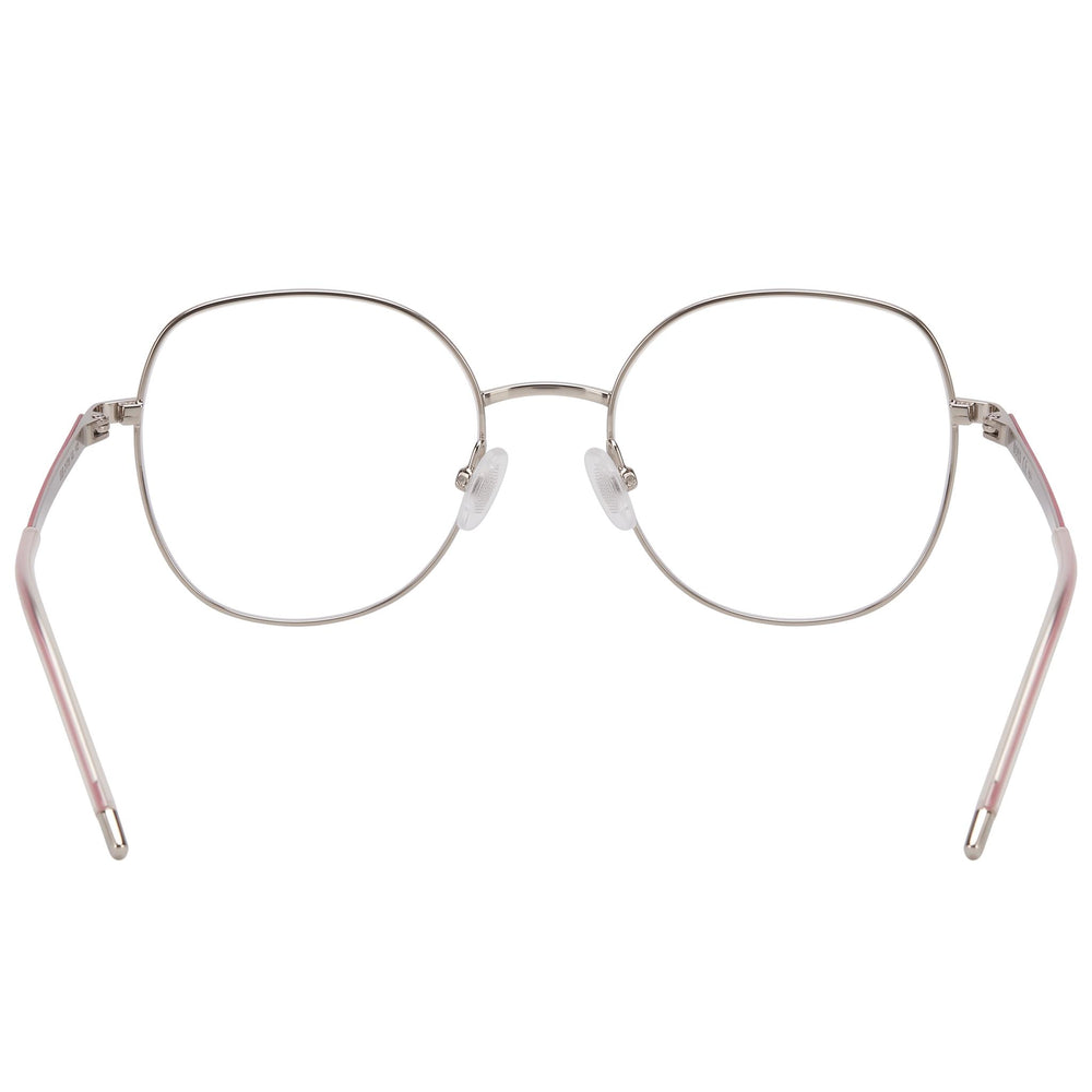 BOSS Audio Systems Women’s Modern Alloy Steel Silver Pink Non-polarized Polycarbonate Eyeglasses 52mm