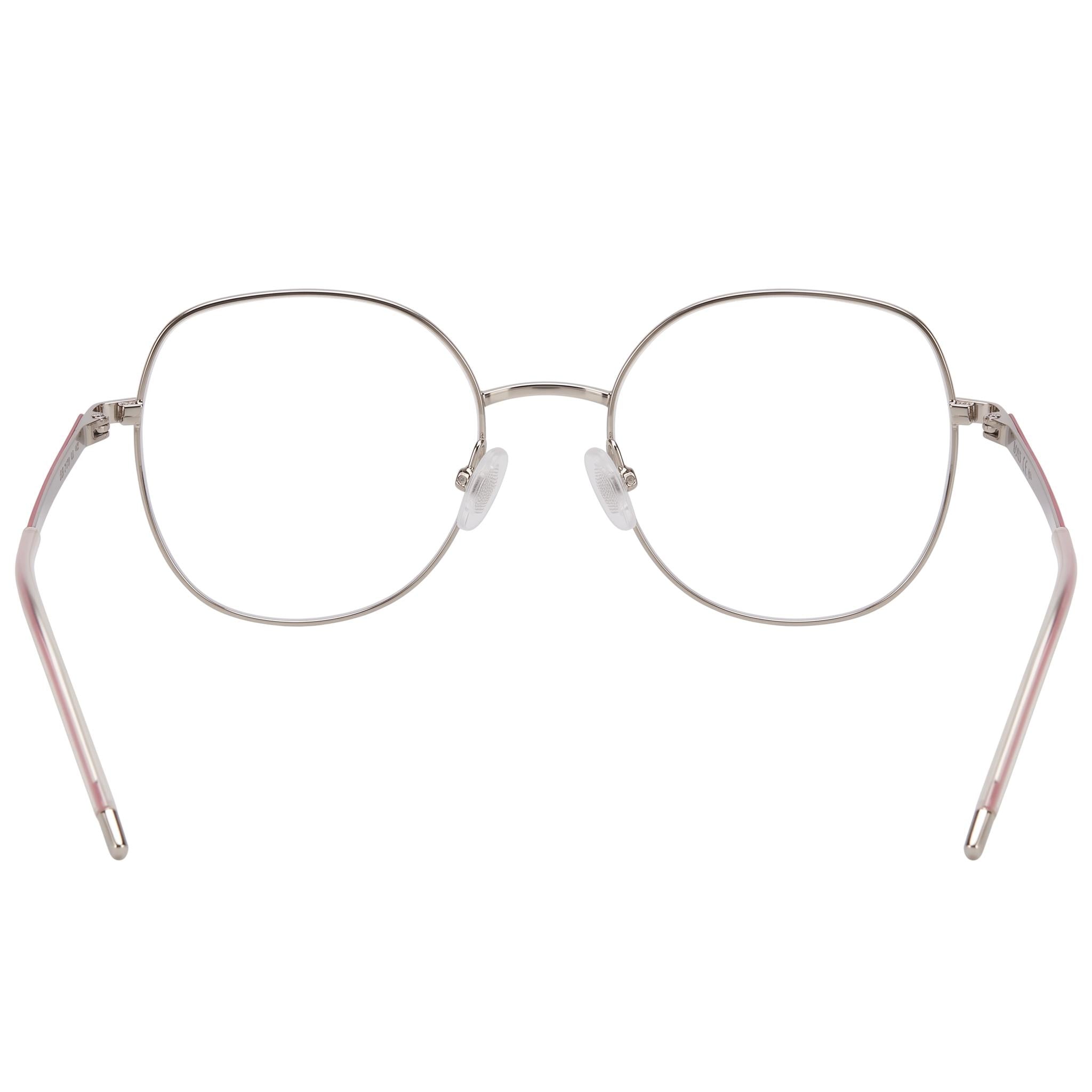 BOSS Audio Systems Women’s Modern Alloy Steel Silver Pink Non-polarized Polycarbonate Eyeglasses 52mm, Photo 3