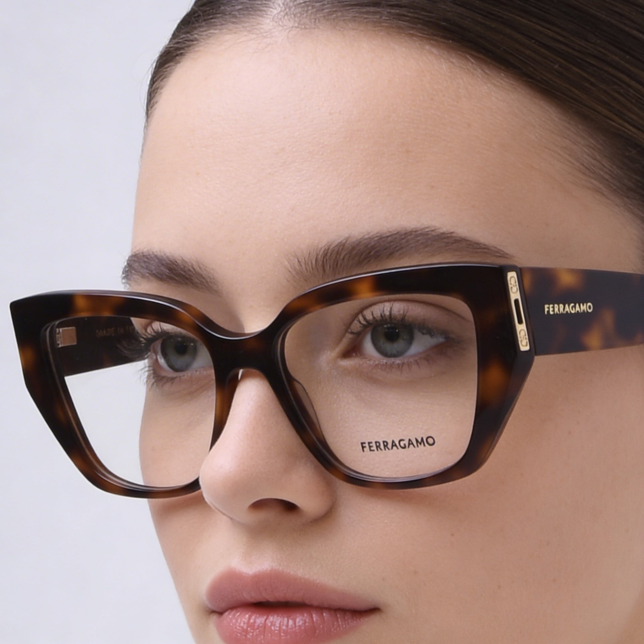 Gafas de vista Ferragamo SF2972 para mujer, montura de acetato de celulosa premium color tortuga, ancho de lente de 54 mm, Photo 4