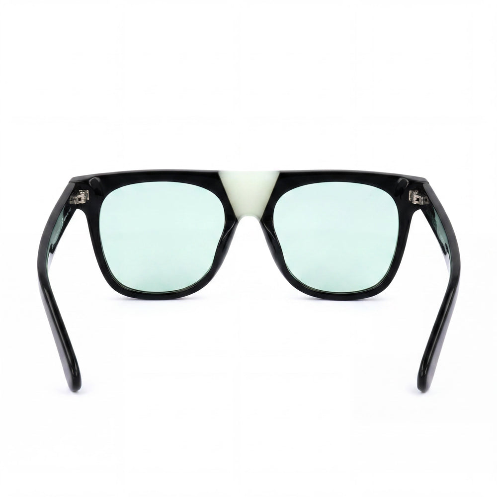 Calvin Klein CKNYC1852S Unisex Square Acetate Black Frame Blue Lens Sunglasses 53mm Lens Width