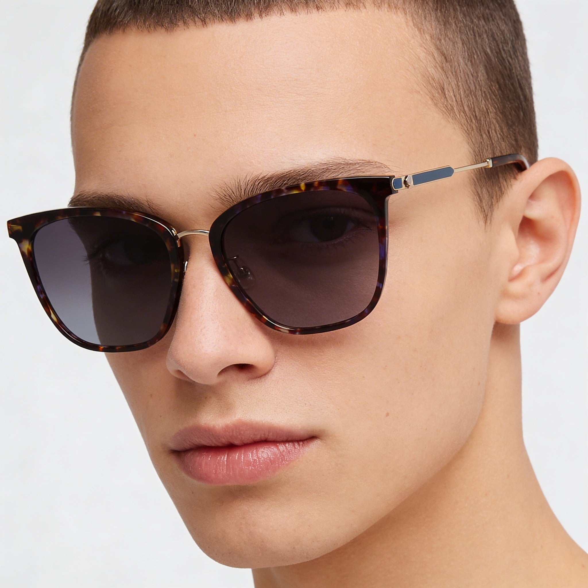 Gafas de sol modernas unisex Kate Spade New York con montura de acetato azul Havana y lentes de policarbonato, 57 mm, Photo 5