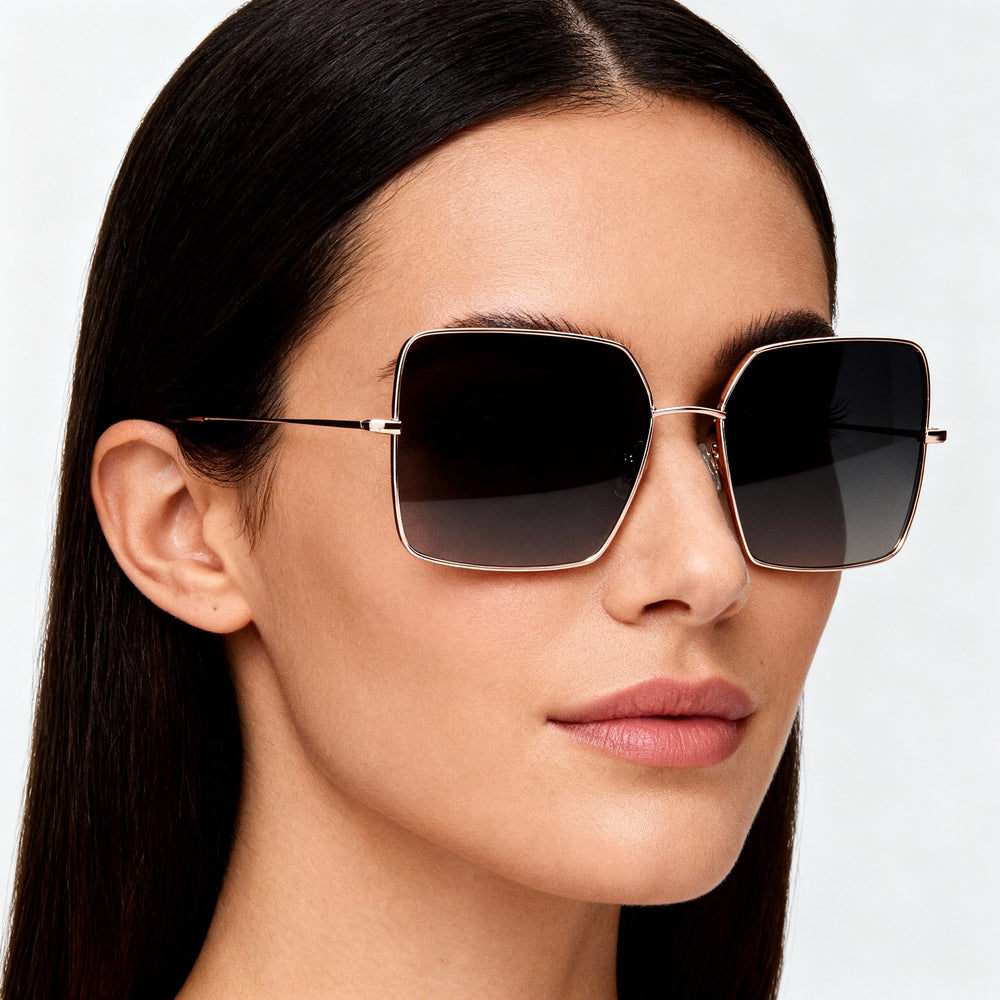 Hugo Boss Casual Women's Gold Copper Stainless Steel Frame Non-Polarized Sunglasses 57-16-140