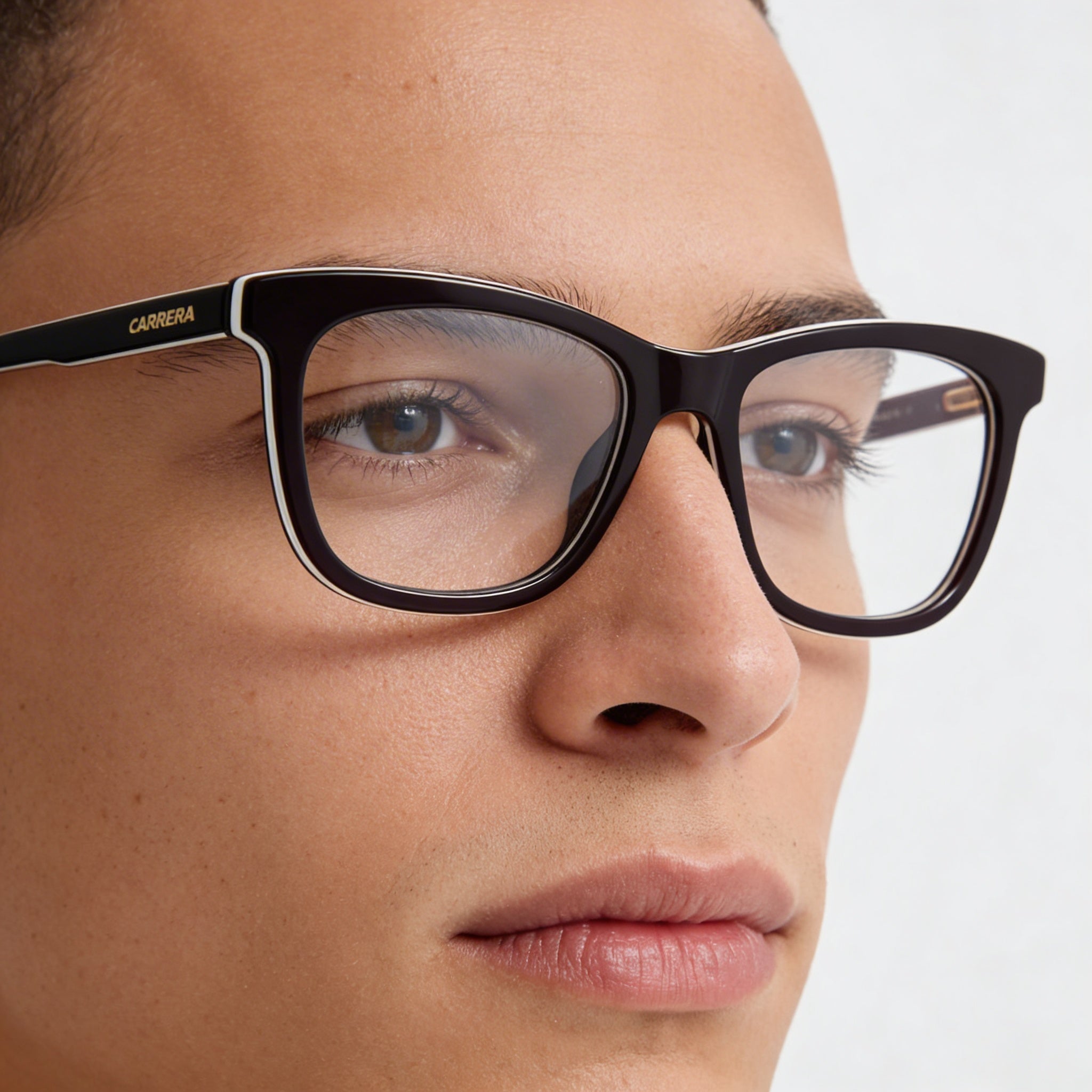 Carrera 1107/V Unisex Eyeglasses with Burgund Opal Acetate Frame, Clear Non- Polycarbonate Lenses, Size 50-17-140mm, Photo 3