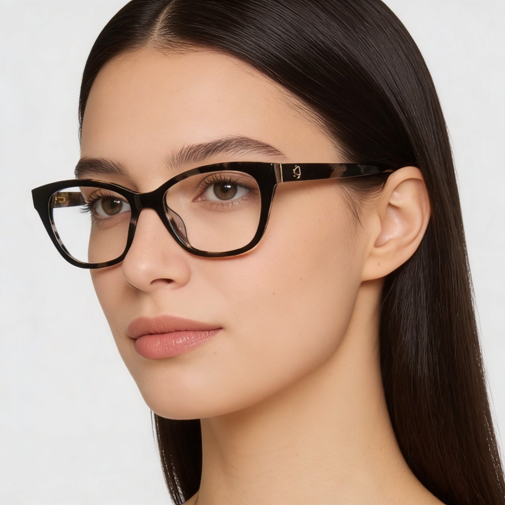 kate spade new york Carolan Women's Black Pink Havana Plastic Fashion Eyewear with Black Non- Lenses 50mm, Photo 3