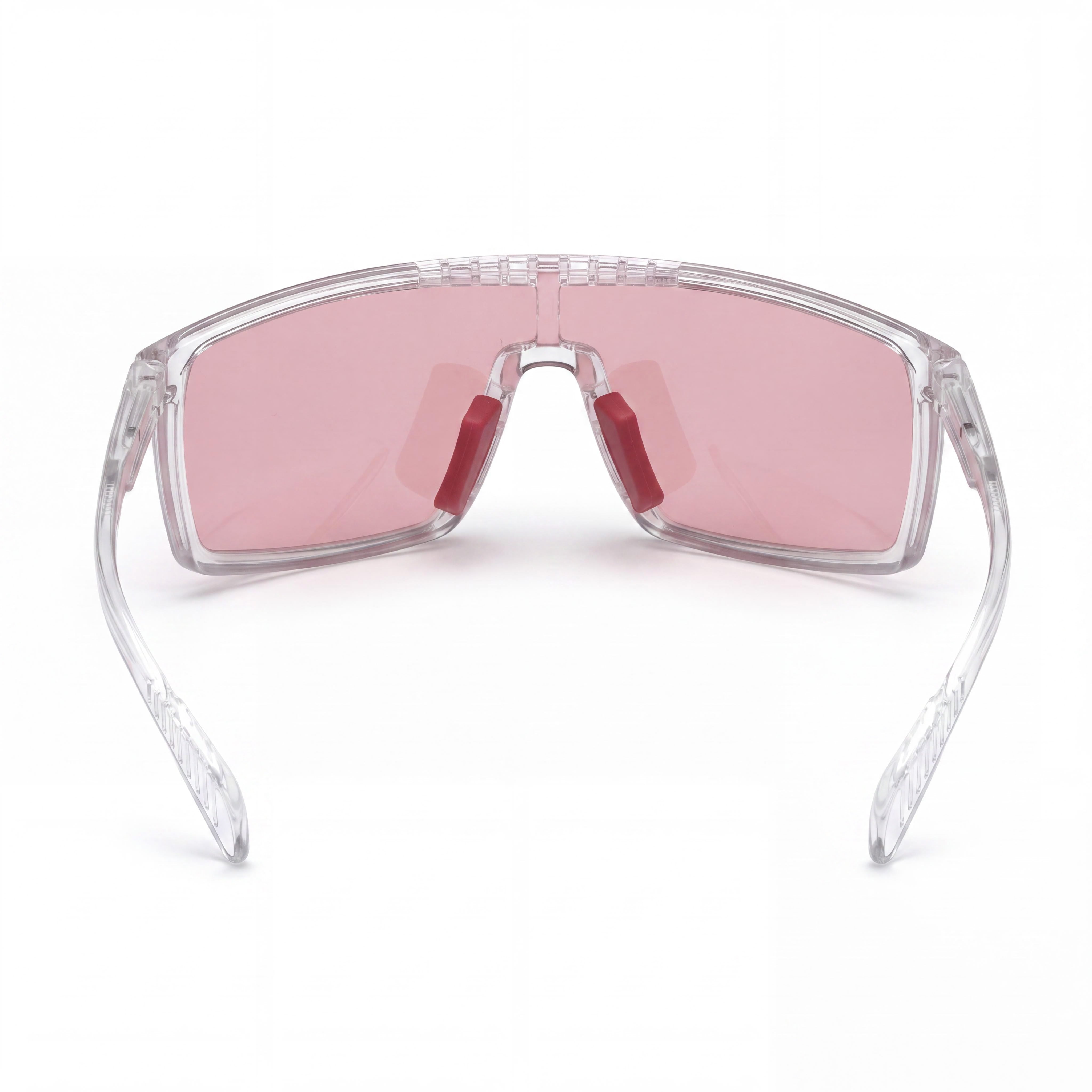 Gafas de sol adidas Modern Unisex de Plástico con Marco Rosa Cristal, Lentes Fotocromáticas de Burdeos a Gris no Polarizadas con Protección UV de 128mm, Photo 4