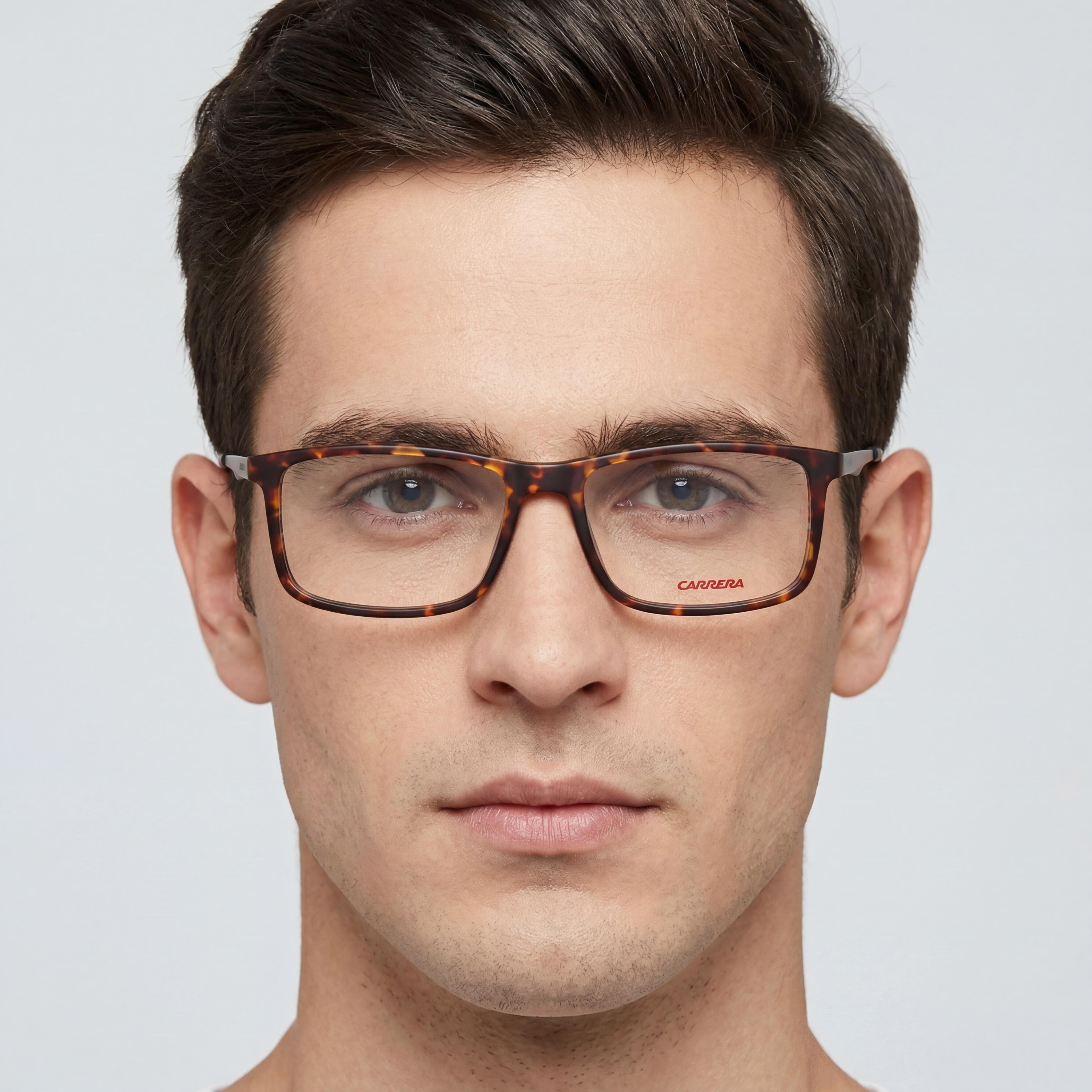 Carrera Modern 8883 Men's Matte Havana Acetate Frame Polycarbonate Lens Non-Polarized Sunglasses 54mm, Photo 3