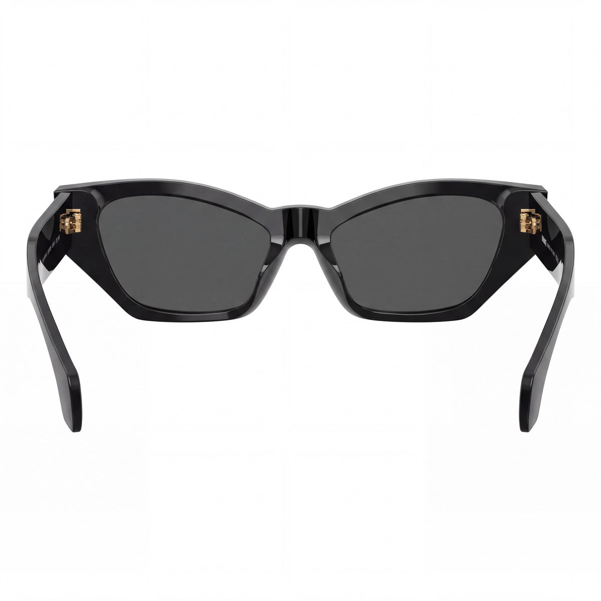 Versace Women's Classic Cat Eye Full Rim Sunglasses, Black Plastic Frame, Non-Polarized, 53mm, Photo 3