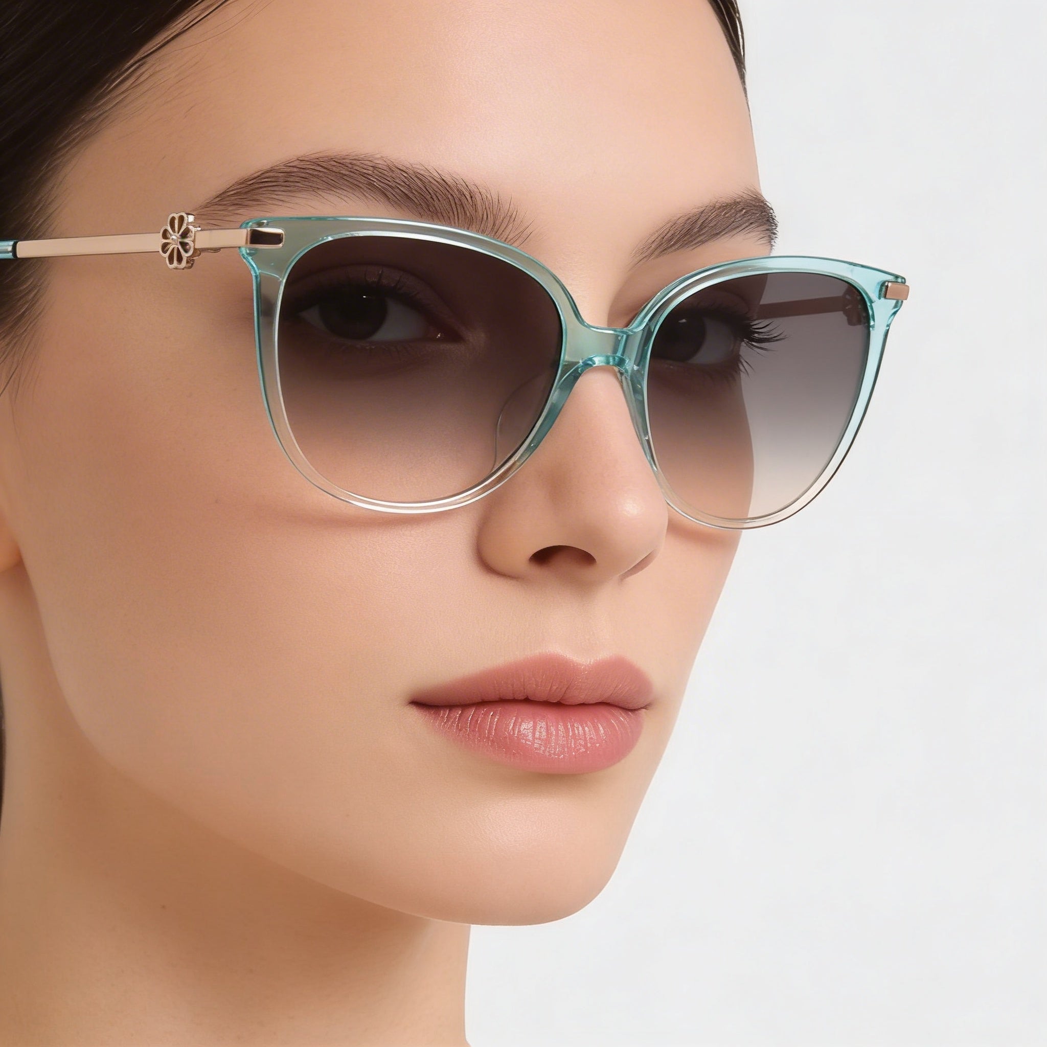 Kate Spade New York Kristina Gafas de Sol Redondas/Ovaladas de Acetato UV para Mujer Degradado Gris Marrón / Fucsia Gris 54mm, Photo 4
