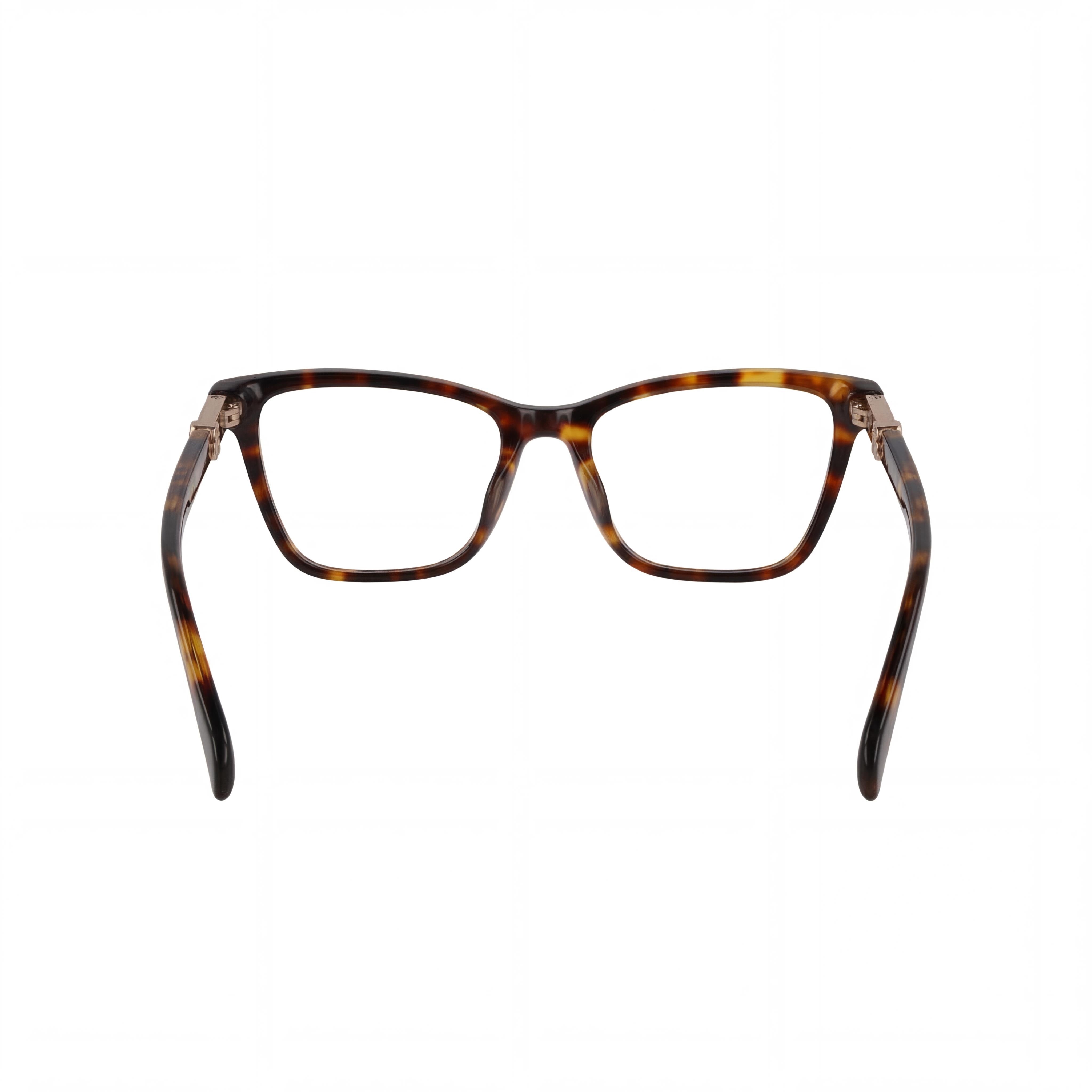 Montura de gafas Tous Classic para mujer, acetato de celulosa, color marrón amarillo Habana, 51 mm, lentes de demostración transparentes listas para receta., Photo 3