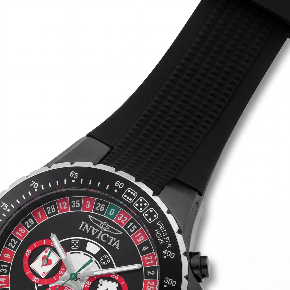 Reloj Invicta Aviator 49849 Unisex con esfera roja, 50 mm, acero inoxidable, cuarzo, resistente al agua, correa de silicona