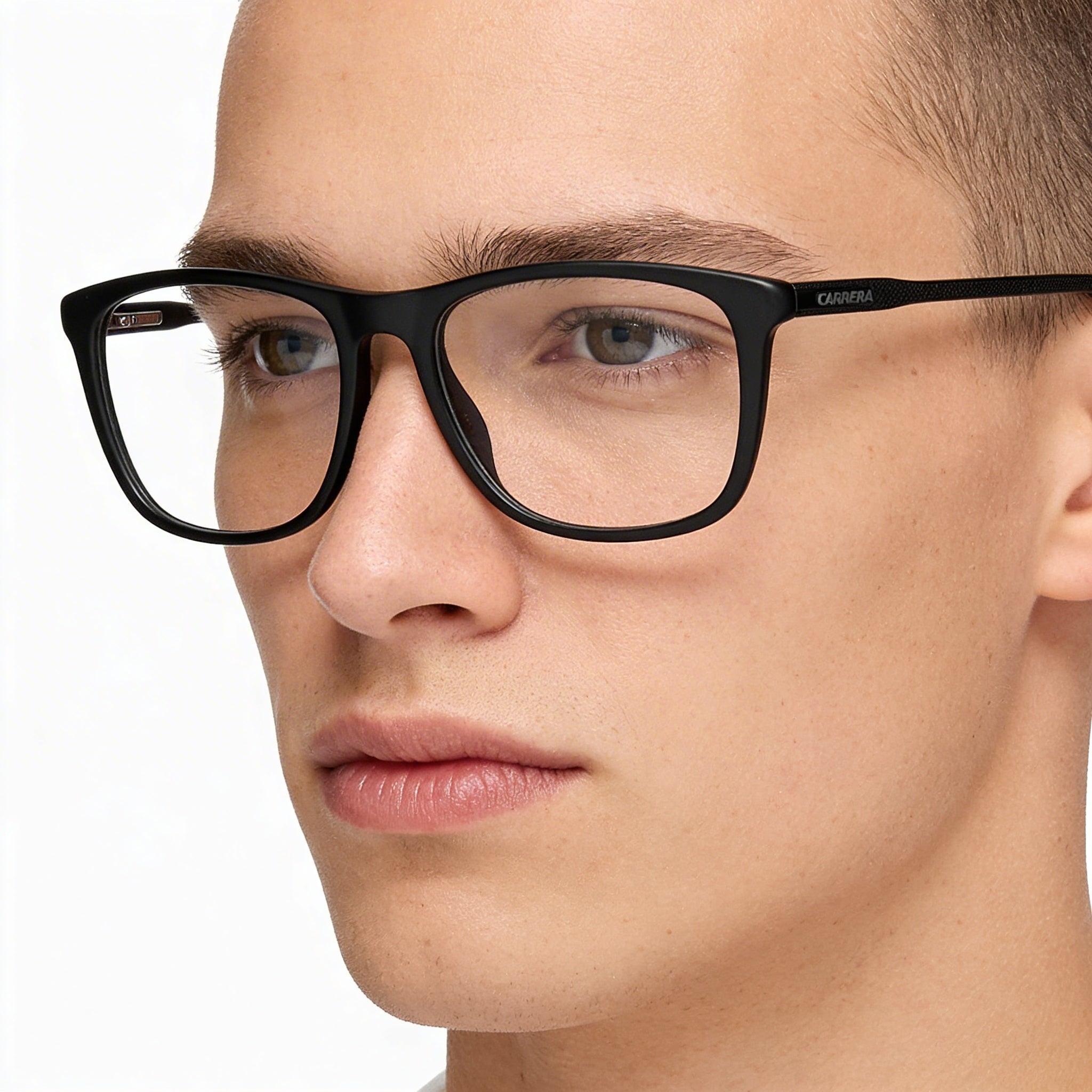 Carrera 263 Unisex Matt Black Plastic Frame Non Eyewear, 55mm Lens Width, 17mm Bridge, 145mm Temple, Photo 3