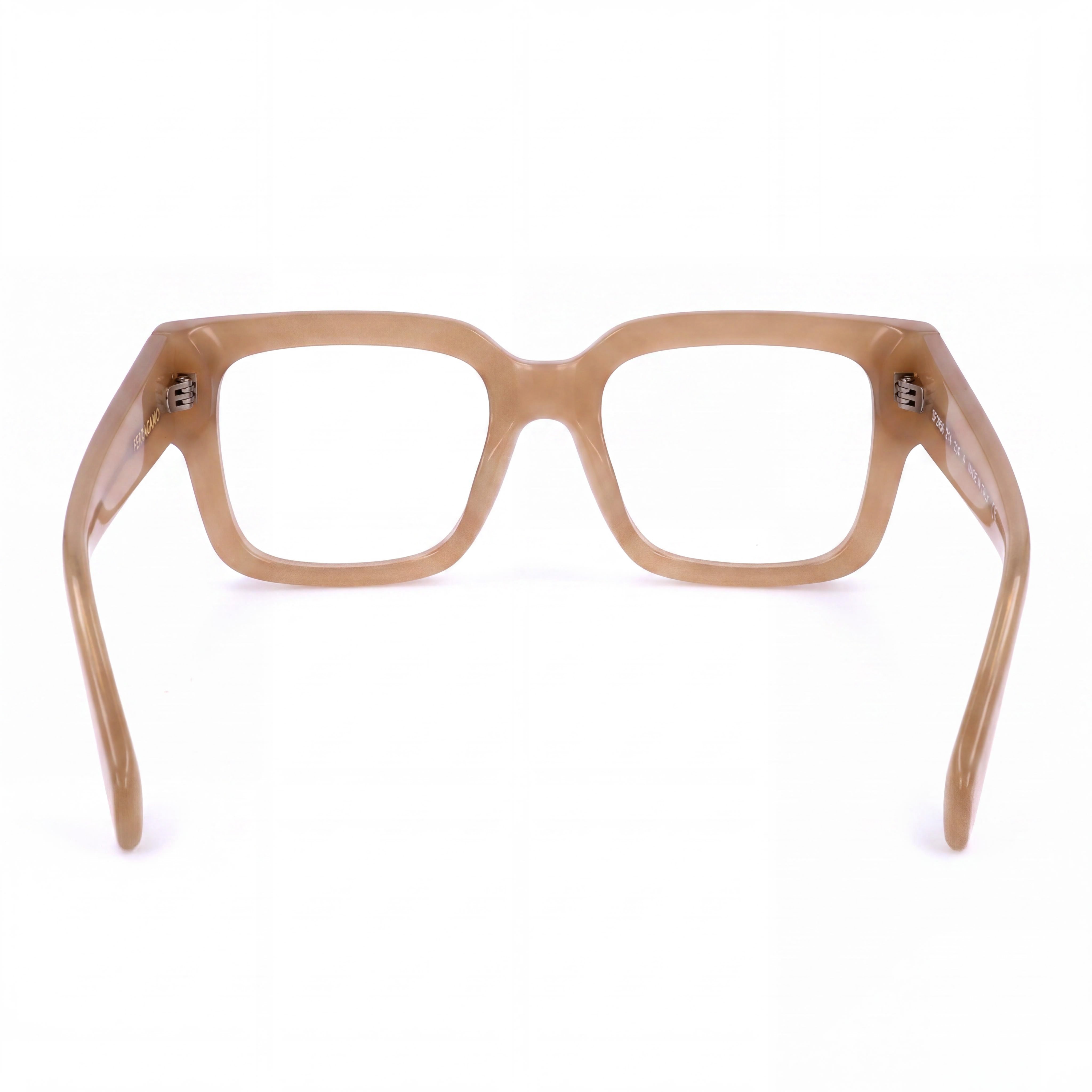 Salvatore Ferragamo SF2975 Men's Eyeglasses, Acetate Frame Material, Opaline Honey Frame Color, 53mm, Photo 3