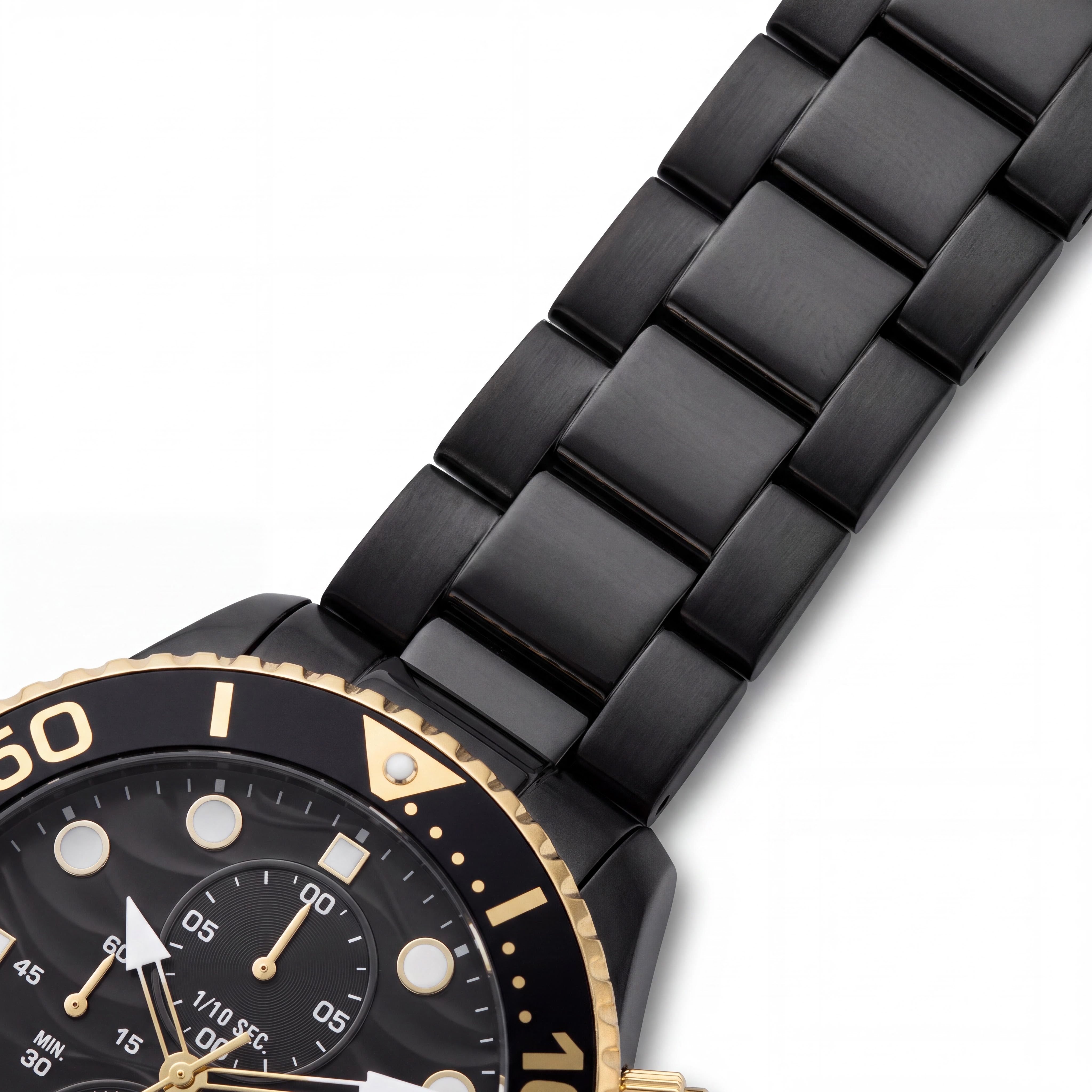 Invicta Pro Diver 50222 Men's Black Stainless Steel Chronograph Quartz Bracelet Watch, 53mm, Photo 2