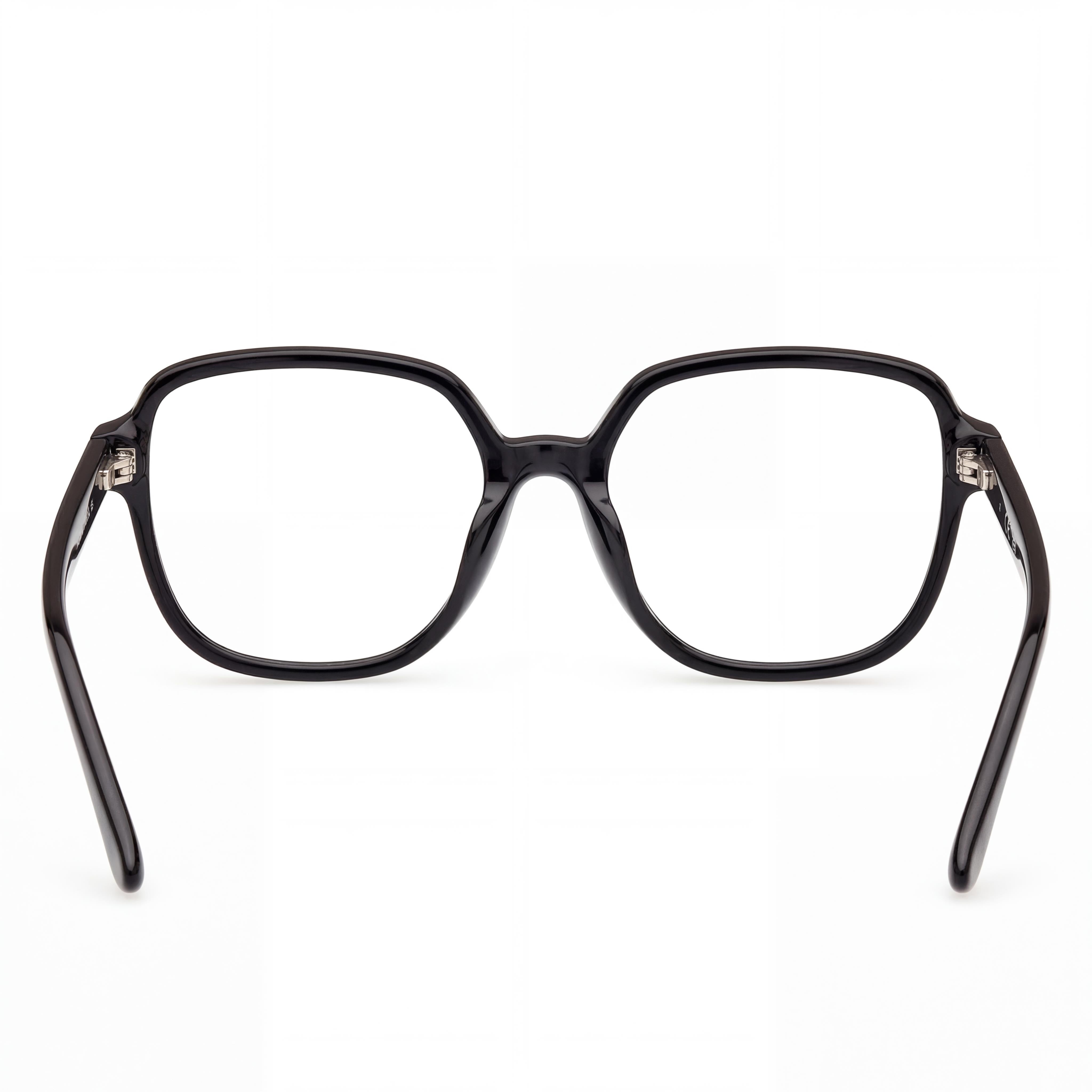 Guess Men's Shiny Black Optical Frames, Designed for Prescription Lens Customization, Featuring Transparent Demo Lenses, Photo 3