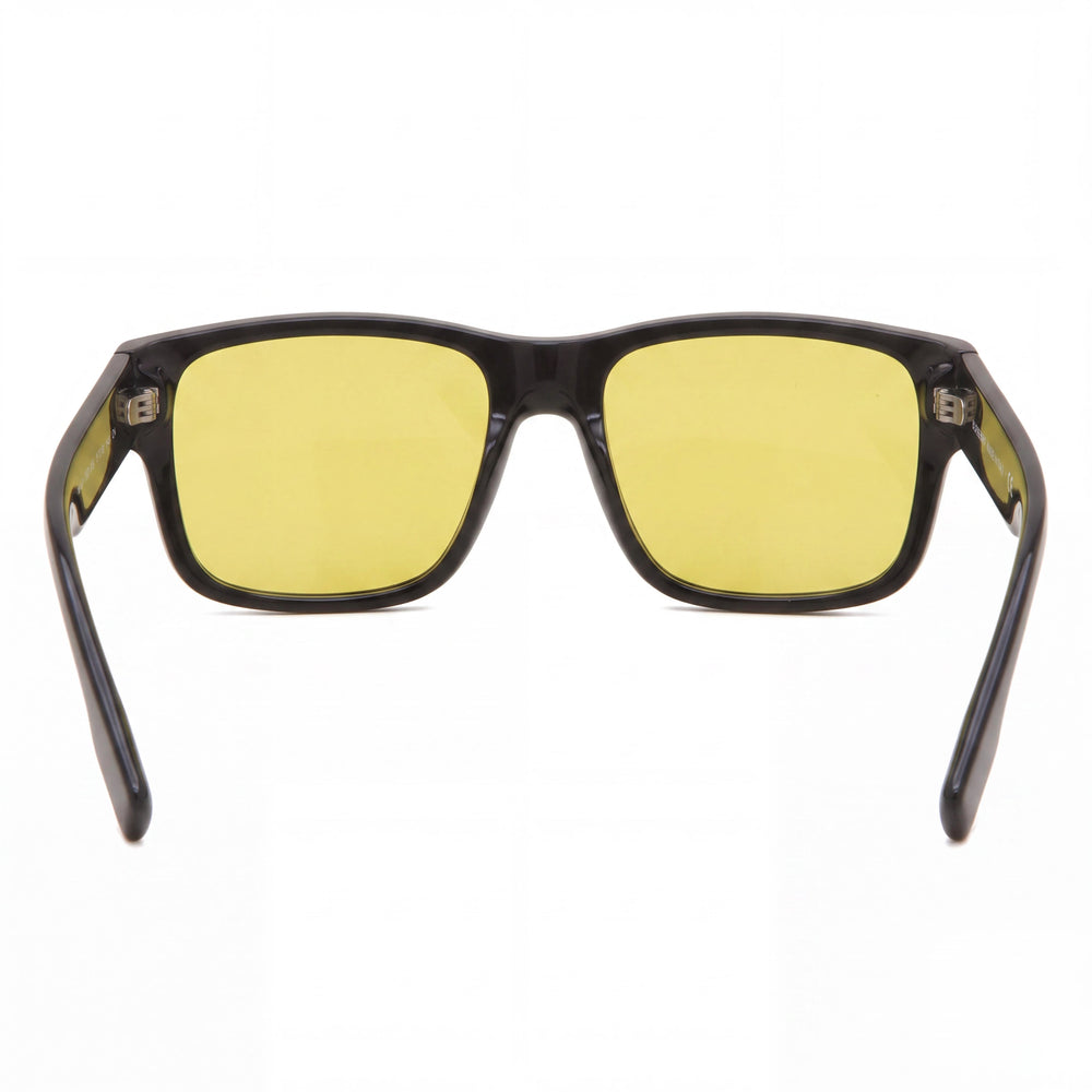 BURBERRY Knight Geometric Sunglasses Men's Black Propionate Frame UV Protection 57mm