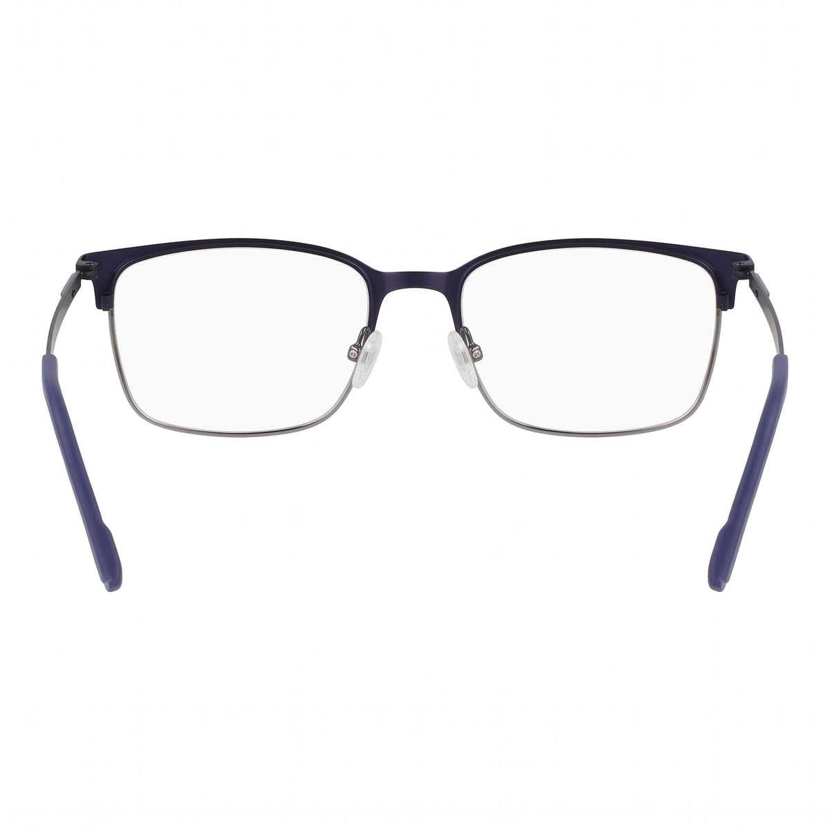 Flexon E1147 Unisex Eyeglasses with Acetate Frame, Presented in a Matte Navy Gunmetal Color, 55mm Lens Width, Photo 3